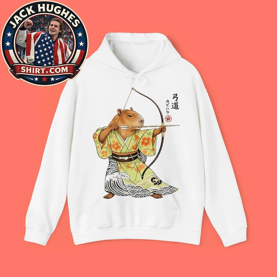 Official Capybara Archery Samurai Kyudo Japanese Shirt