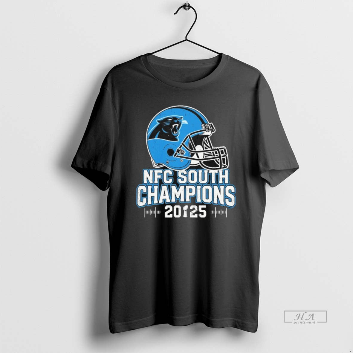 Official Carolina Panthers Nfc South 2025 Champions Helmet T-Shirts, Hoodie, Sweatshirt | HypeCrazeTee.com