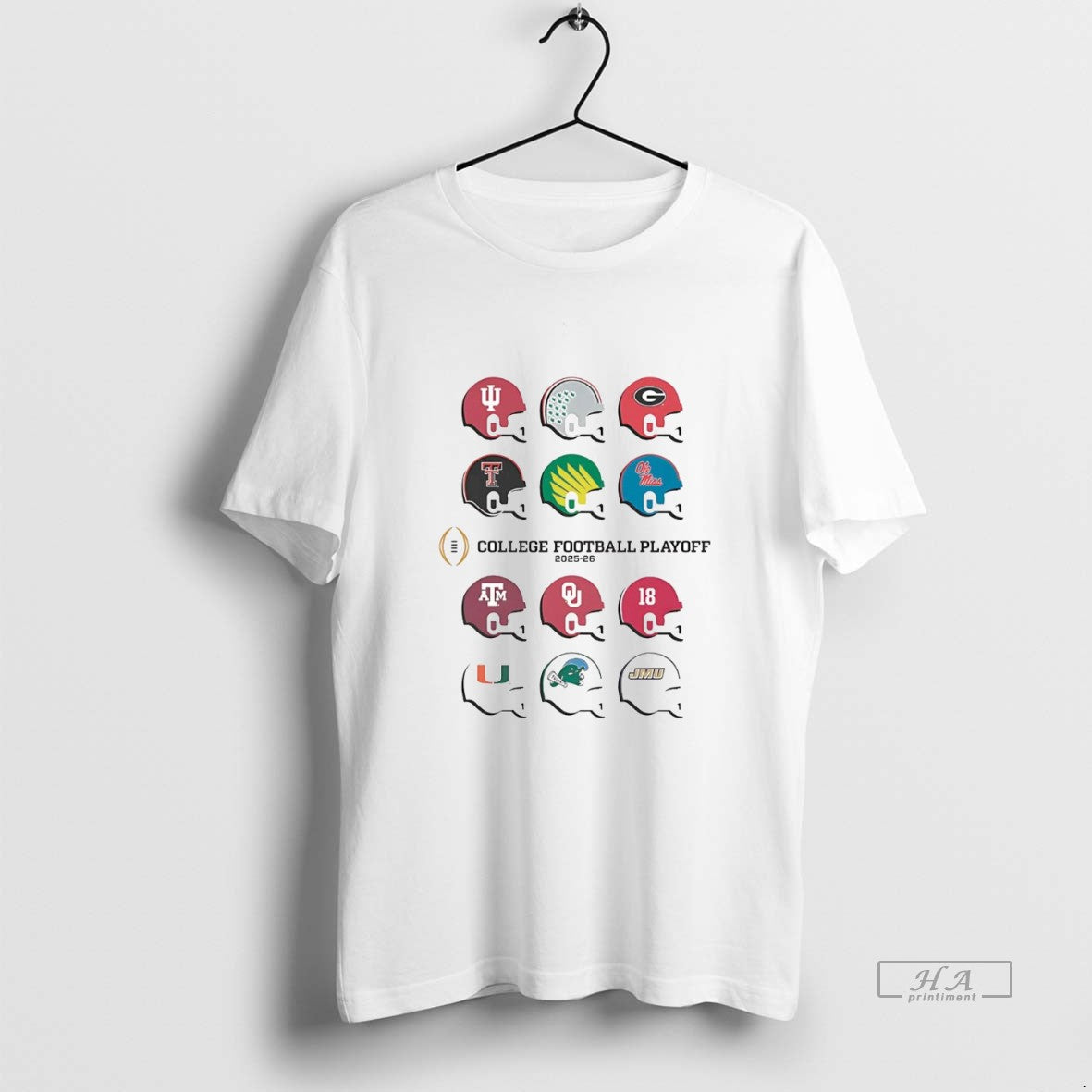 Official College Football Playoff 2025 Team Helmets T-Shirts, Hoodie, Sweatshirt | HypeCrazeTee.com