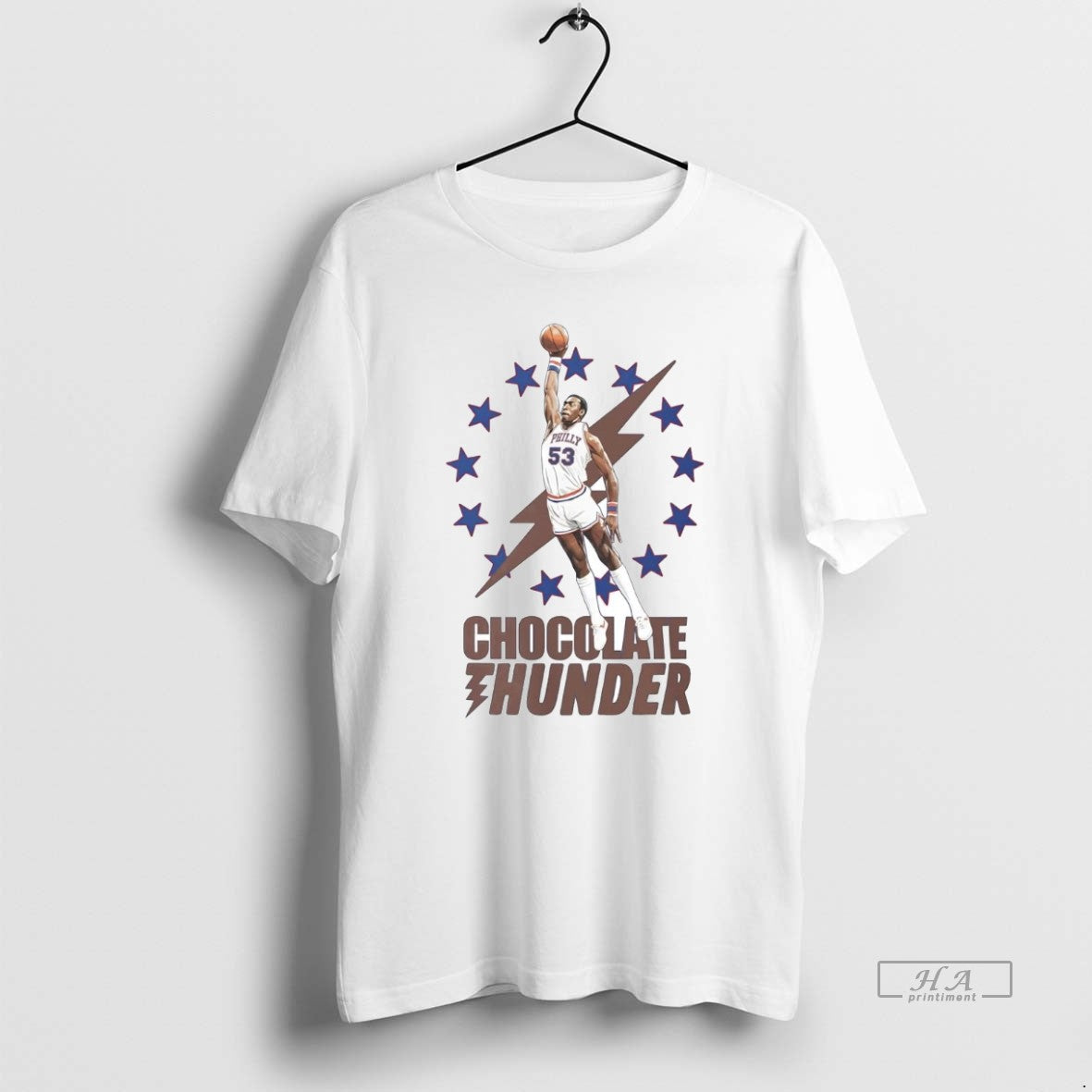 Official Darryl Dawkins Chocolate Thunder Philadelphia 76ers T-Shirts, Hoodie, Sweatshirt | HypeCrazeTee.com