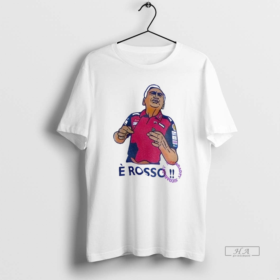 Official Davide Tardozzi Grand Prix 250cc E Rosso Cartoon T-Shirts, Hoodie, Sweatshirt | HypeCrazeTee.com