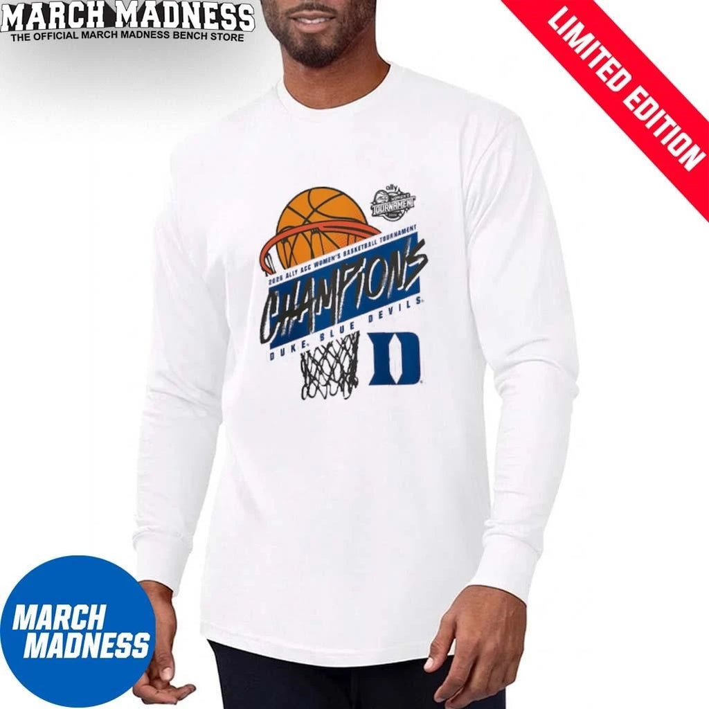 Official Duke Women’s Basketball 2026 Ally ACC Tournament Champions T-Shirt