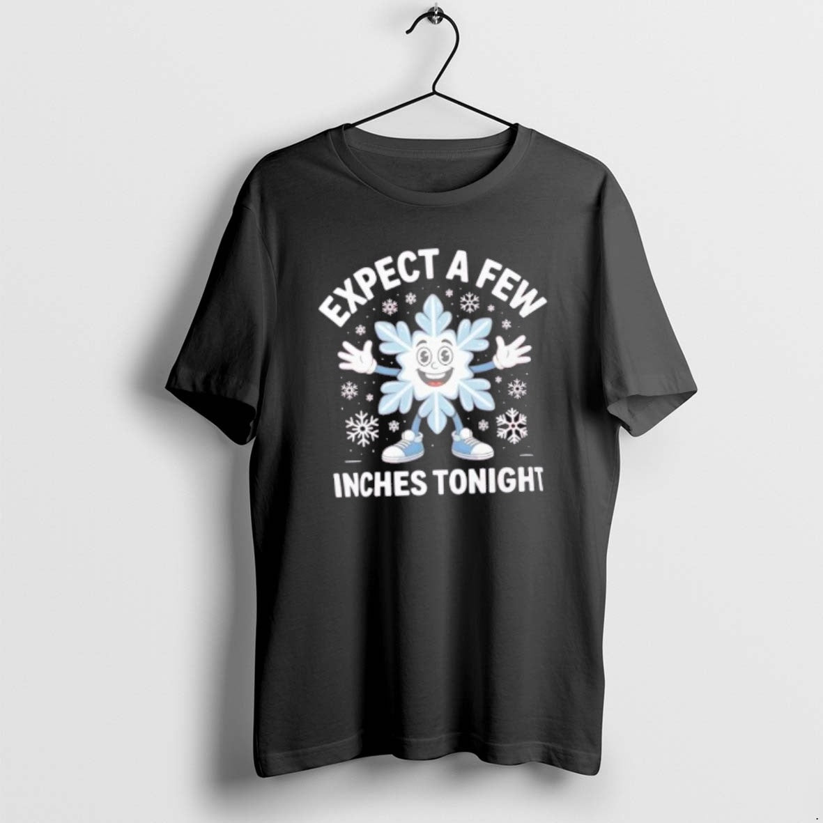 Official Expect A Few Inches Tonight Funny Snowflake Christmas T-Shirts, Hoodie, Sweatshirt | HypeCrazeTee.com