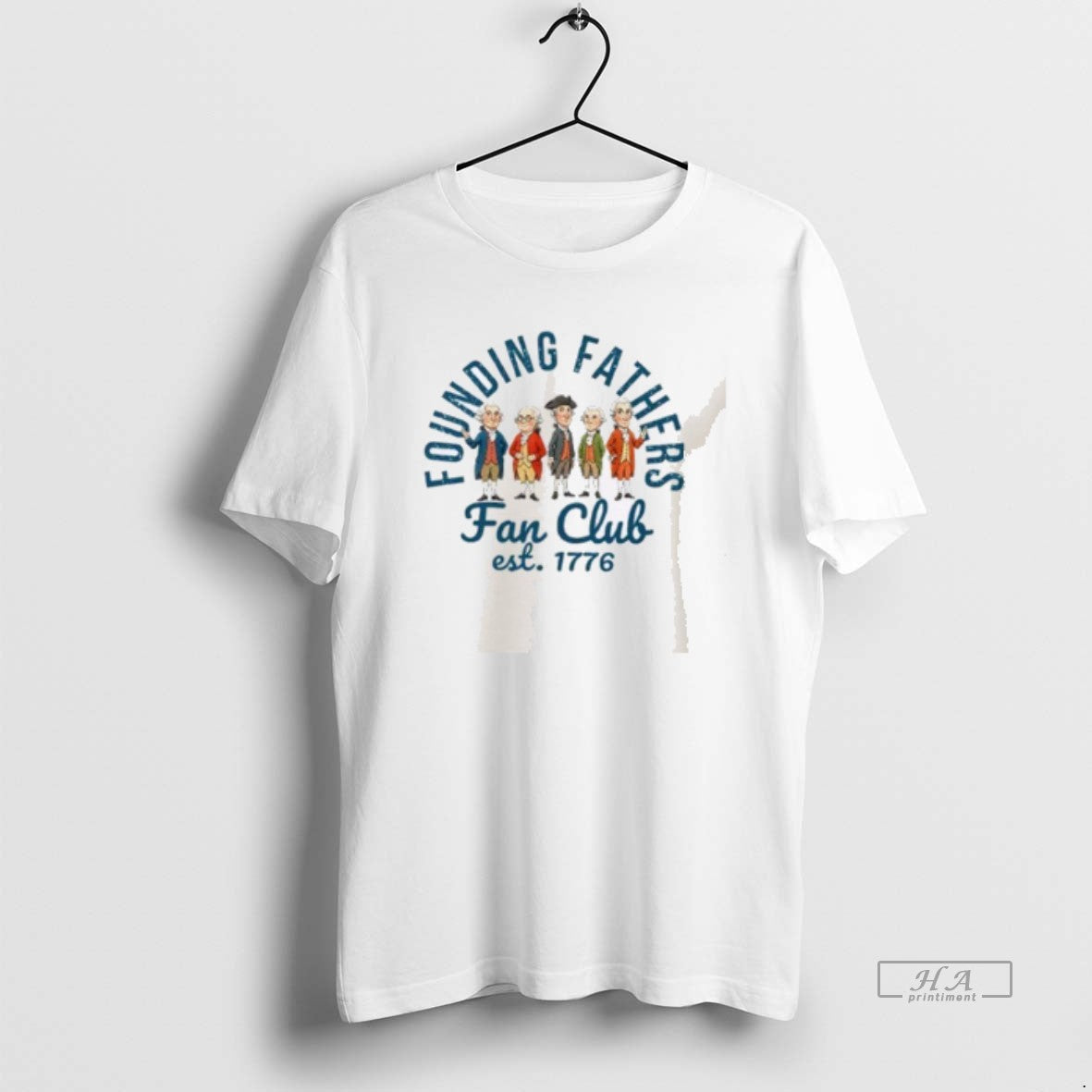 Official Founding Fathers Fan Club Est 1776 T-Shirts, Hoodie, Sweatshirt | HypeCrazeTee.com