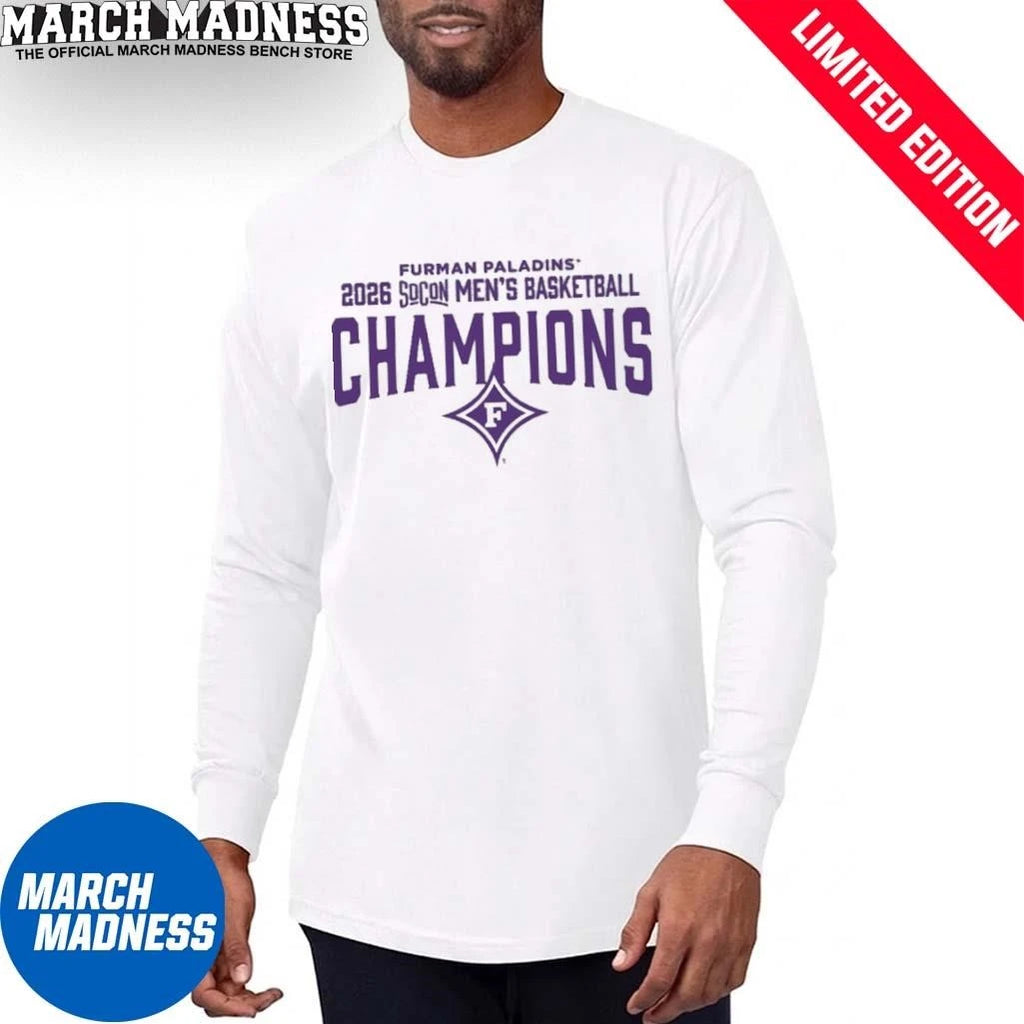 Official Furman Paladins 2026 SoCon Men’s Basketball Tournament Champions Shirt