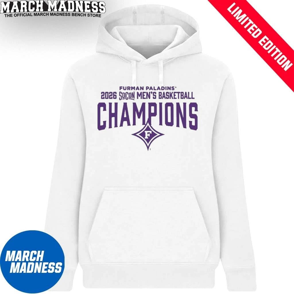 Official Furman Paladins 2026 SoCon Men’s Basketball Tournament Champions Shirt