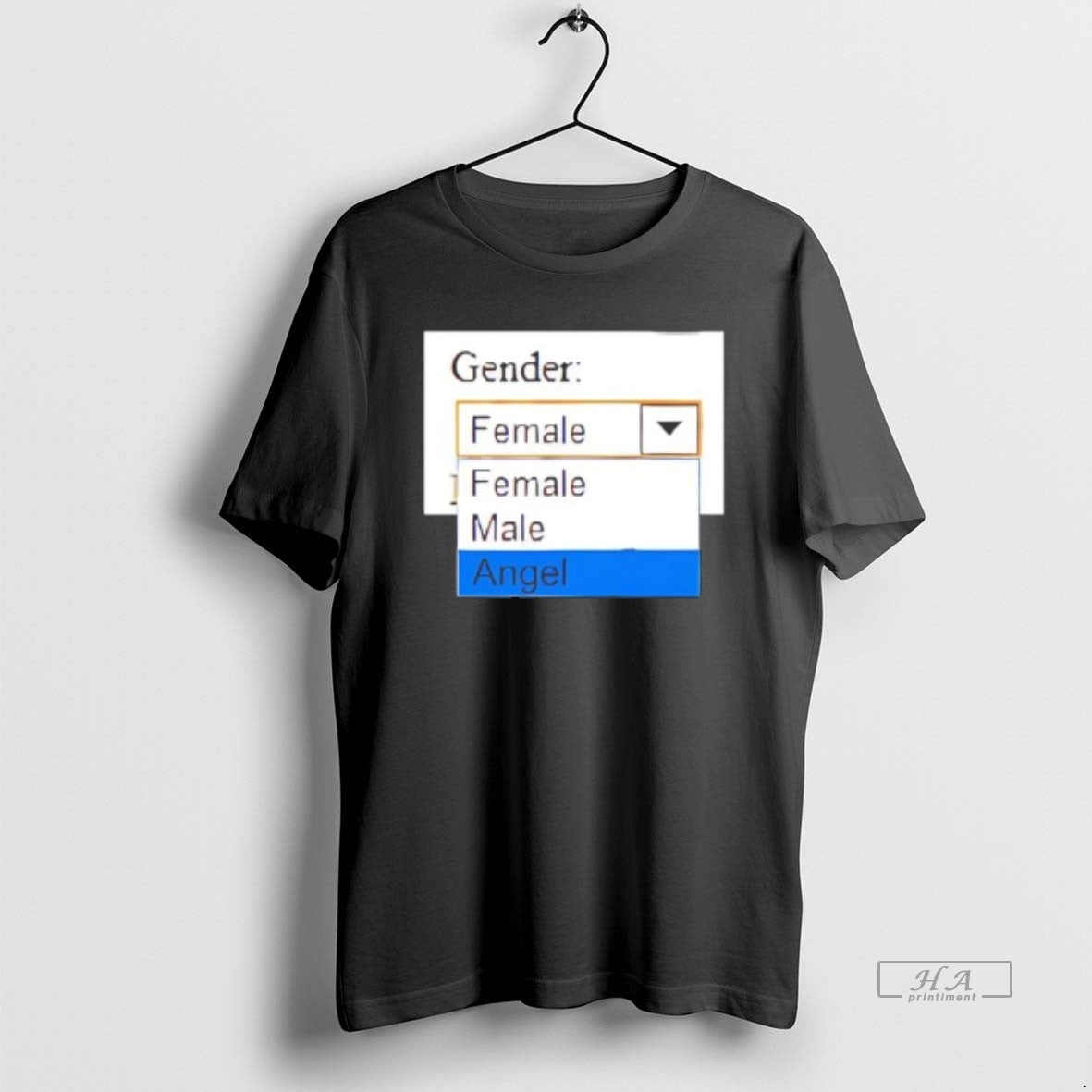 Official Gender Female Male Angel T-Shirts, Hoodie, Sweatshirt | HypeCrazeTee.com