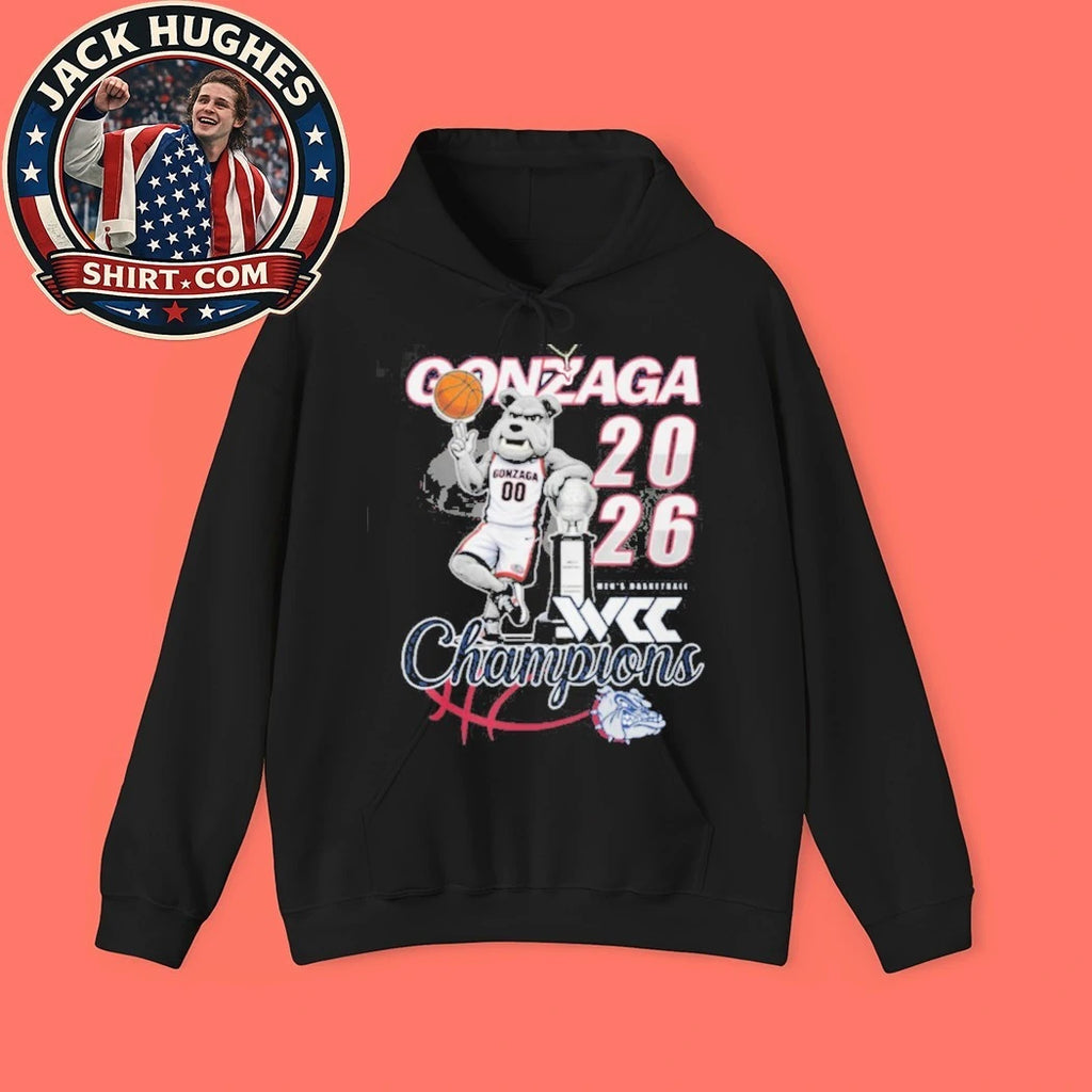 Official Gonzaga Bulldogs Wcc Men #8217 S Basketball Champions 2026 Shirt