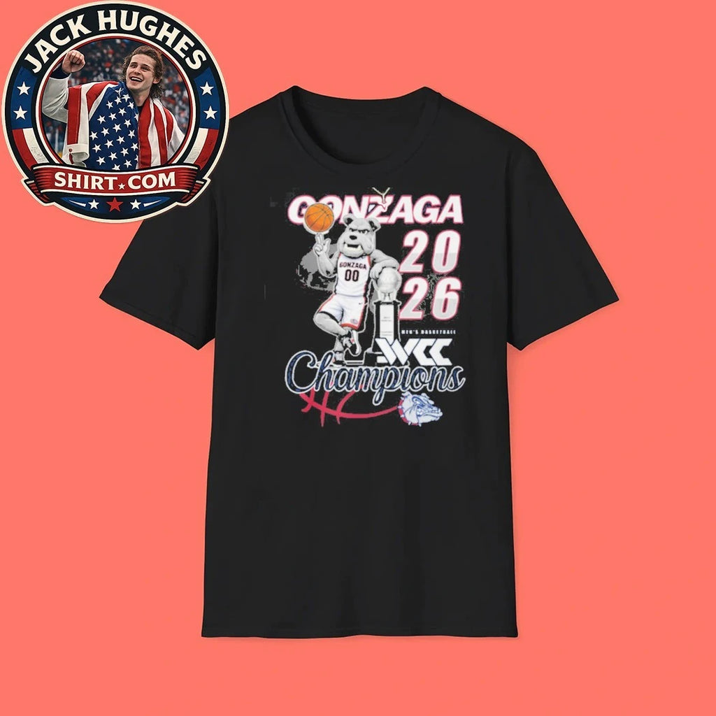 Official Gonzaga Bulldogs Wcc Men #8217 S Basketball Champions 2026 Shirt