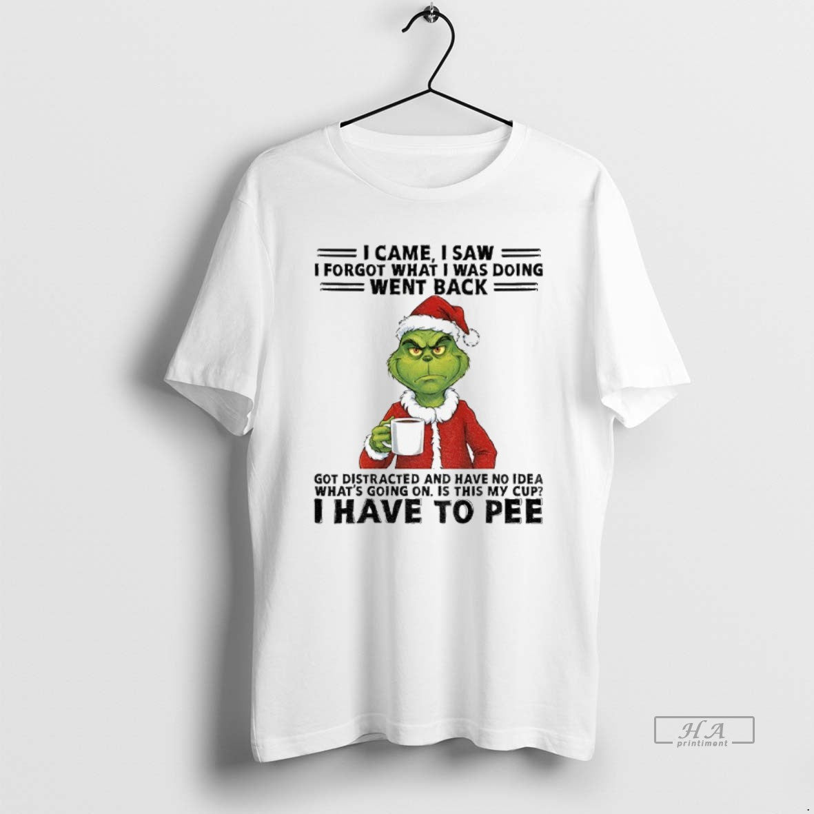 Official Grinch Santa I Came I Saw I Forgot What I Was Doing Went Back T-Shirts, Hoodie, Sweatshirt | HypeCrazeTee.com