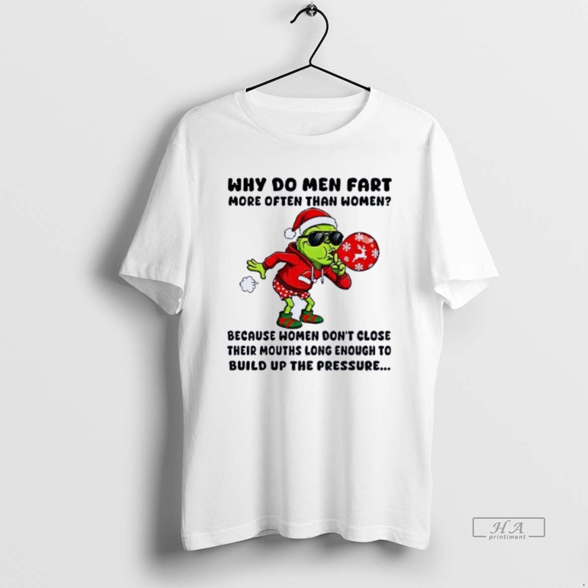 Official Grinch Ssanta Why Do Men Fart More Often Than Women Merry Christmas T-Shirts, Hoodie, Sweatshirt | HypeCrazeTee.com