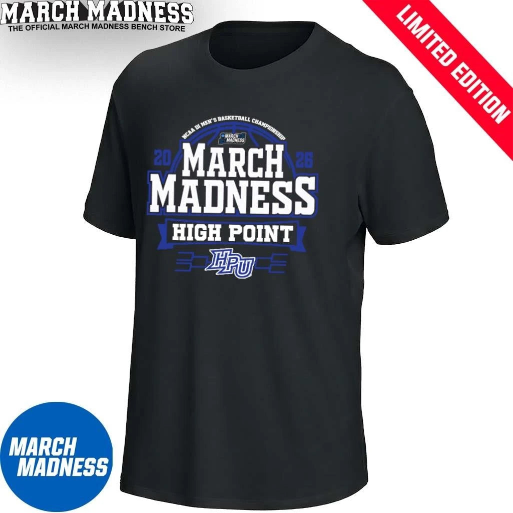 Official High Point Panthers March Madness NCAA Men’s Basketball 2026 T-Shirt