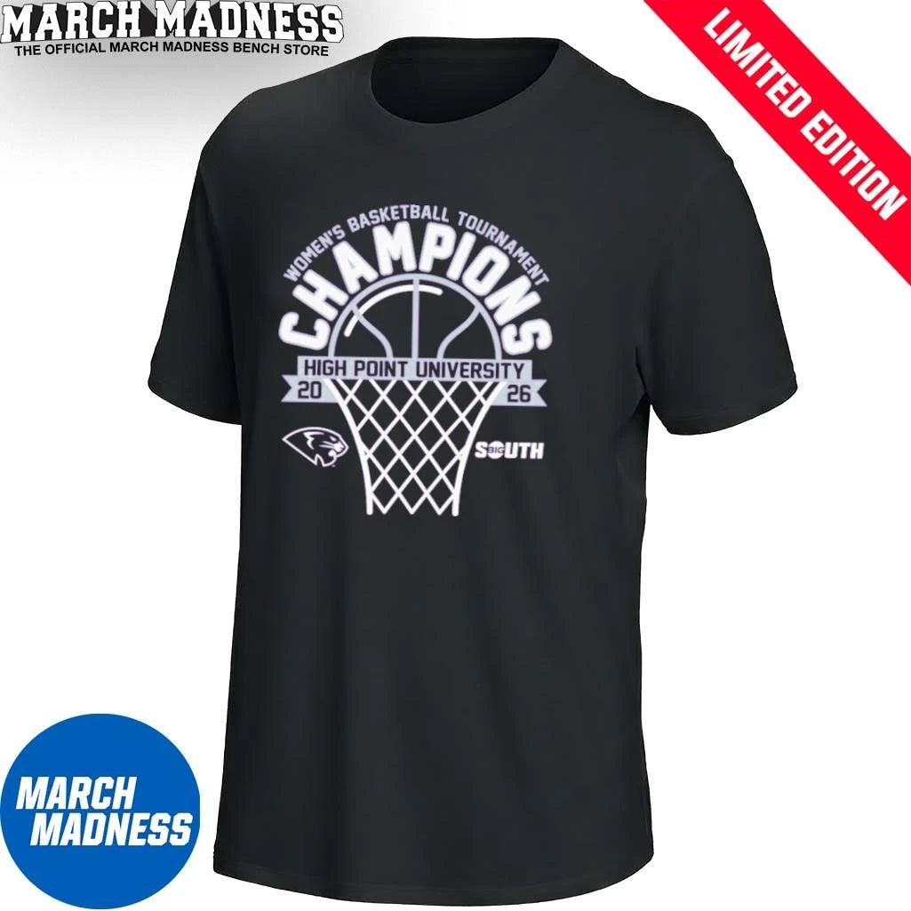 Official High Point Women’s Basketball Big South Tournament Champions T-Shirt