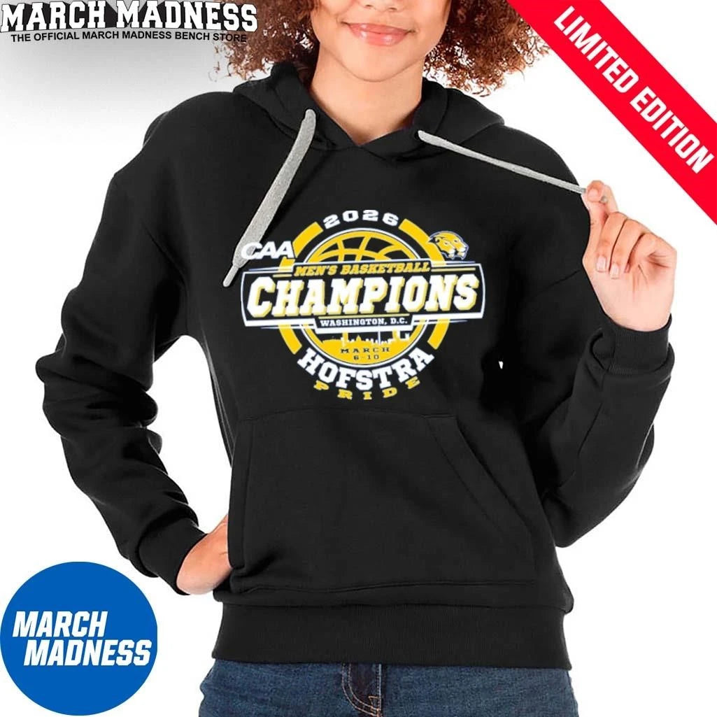 Official Hofstra Pride Men’s Basketball CAA Tournament Champions T-Shirt