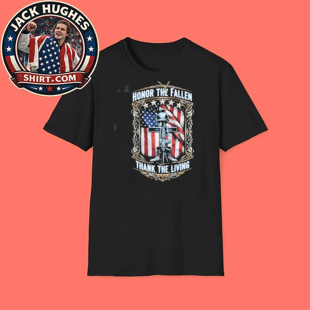 Official Honor The Fallen Thank The Living Military Remembrance Shirt