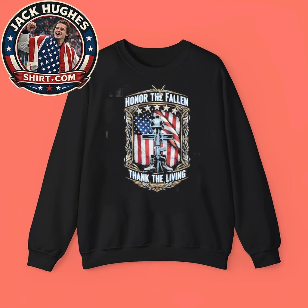 Official Honor The Fallen Thank The Living Military Remembrance Shirt