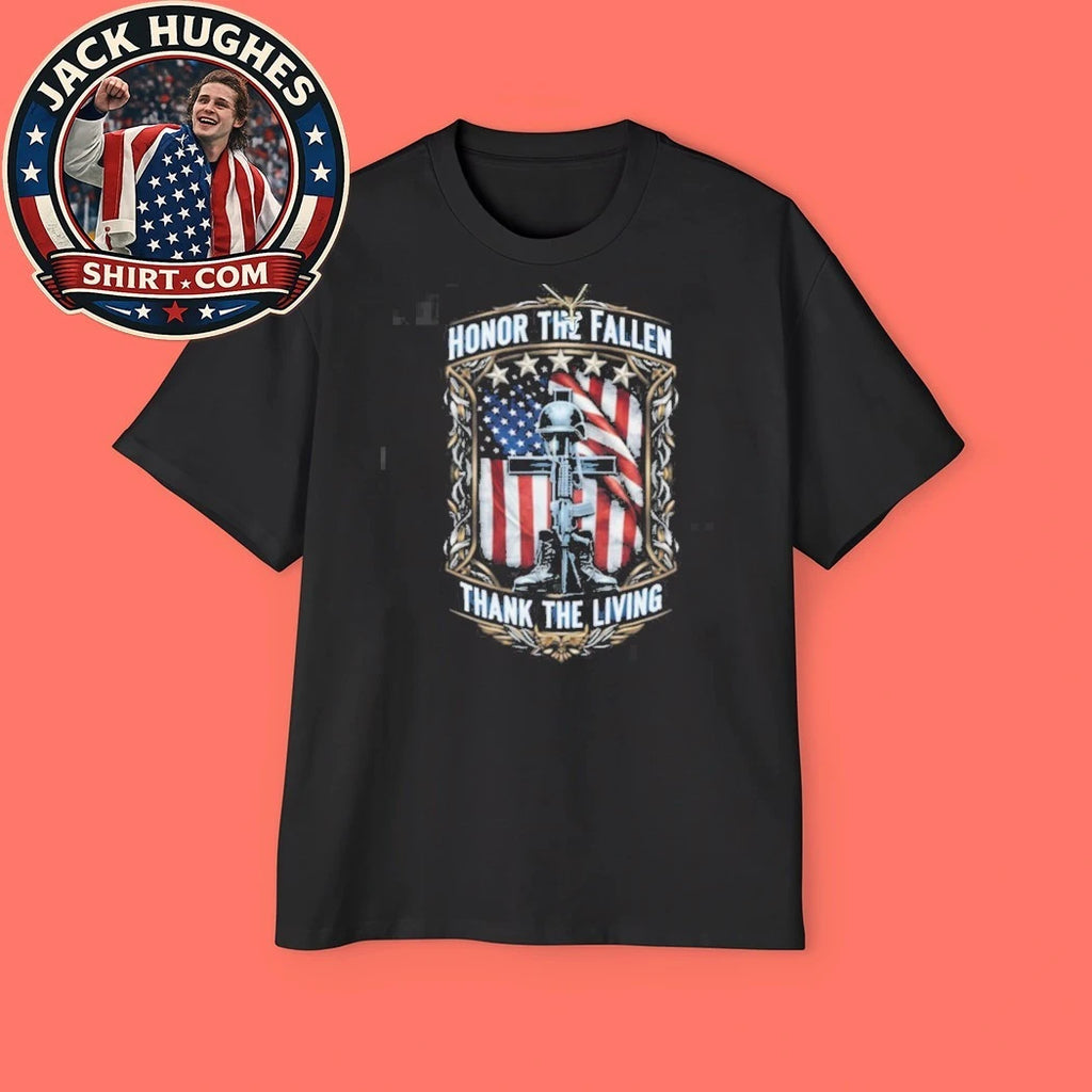 Official Honor The Fallen Thank The Living Military Remembrance Shirt