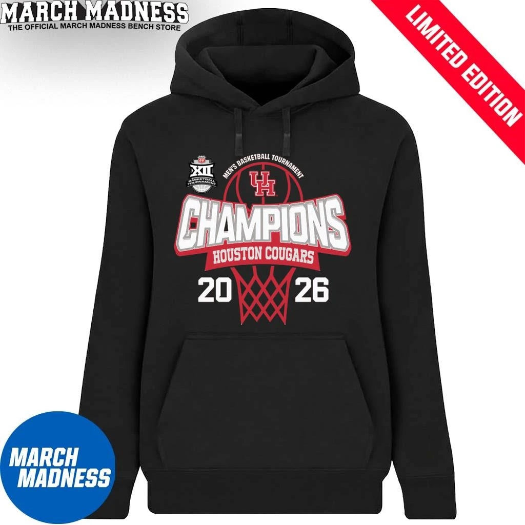Official Houston Cougars 2026 Big 12 Conference Men’s Basketball Tournament Champions Shirt