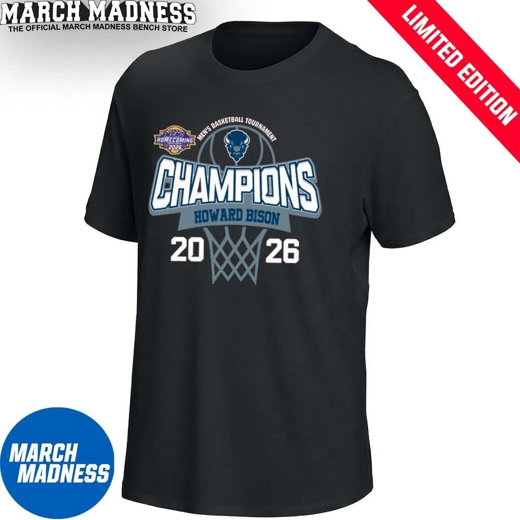 Official Howard Bison 2026 MEAC Men’s Basketball Tournament Champions Shirt