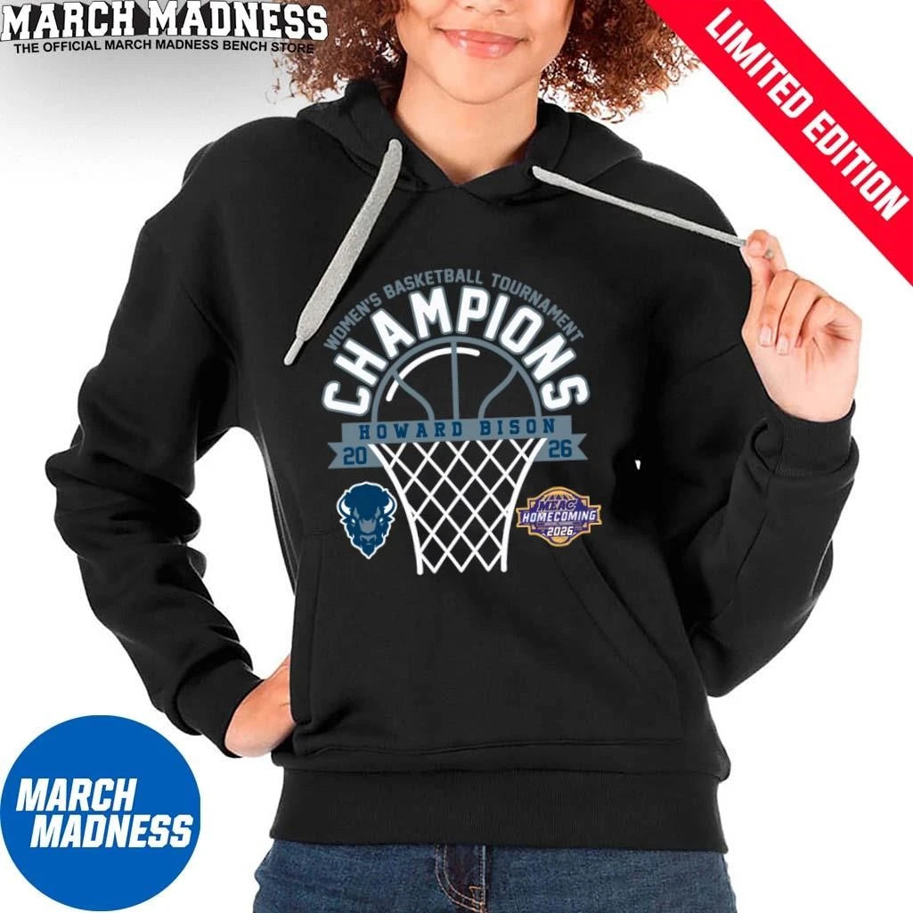 Official Howard Bison 2026 MEAC Women’s Basketball Tournament Champions Shirt