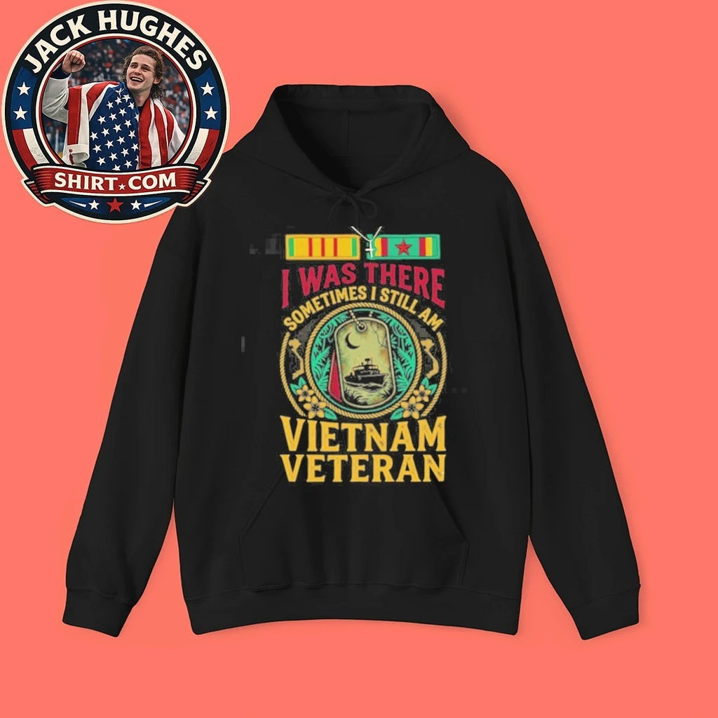 Official I Was There Vietnam Veteran Dog Tag Amp River Boat Ribbon Design Shirt