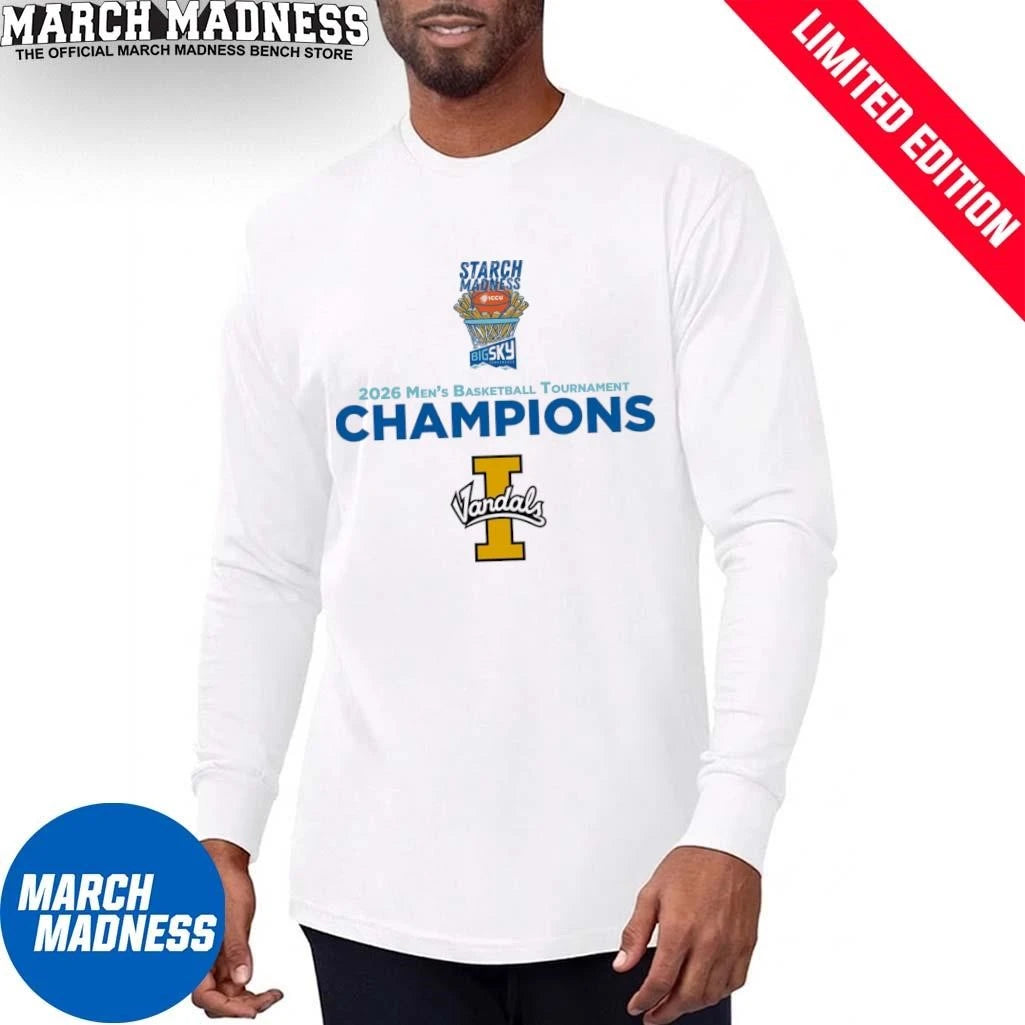 Official Idaho Vandals Women’s Basketball 2026 Big Sky Tournament Champions T-Shirt
