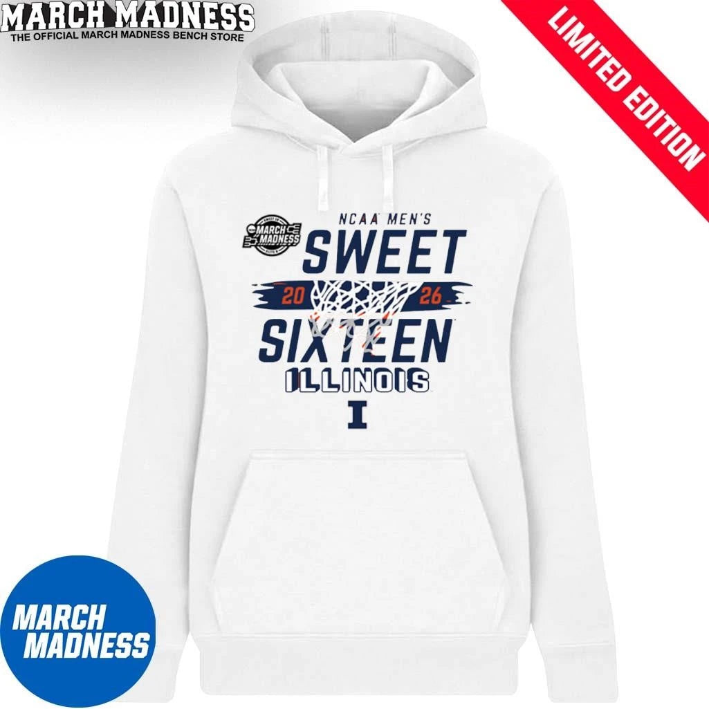 Official Illinois Fighting Illini 2026 NCAA March Madness Sweet 16 Bound Net Shirt