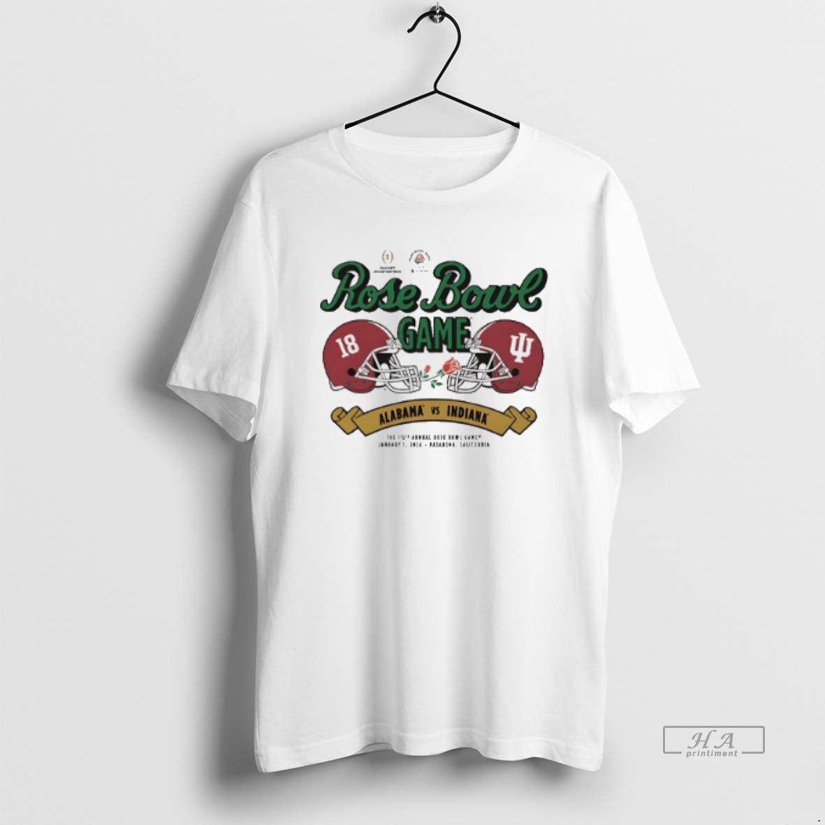 Official Indiana Vs Alabama 2026 Rose Bowl Game Helmet Matchup T-Shirts, Hoodie, Sweatshirt | HypeCrazeTee.com