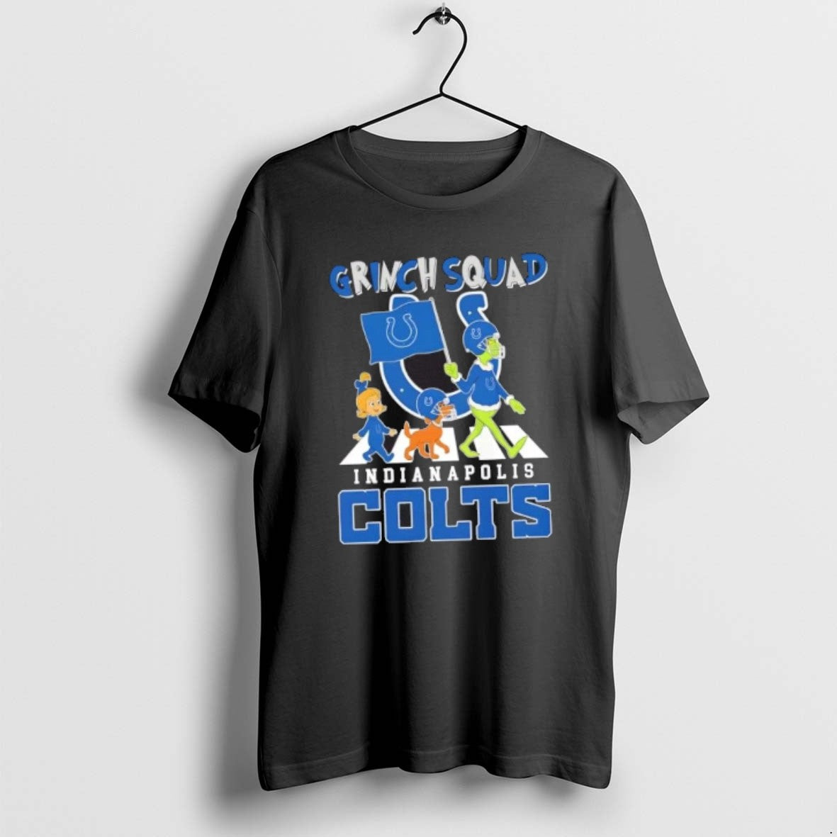 Official Indianapolis Colts X Grinch Squad Abbey Road T-Shirts, Hoodie, Sweatshirt | HypeCrazeTee.com