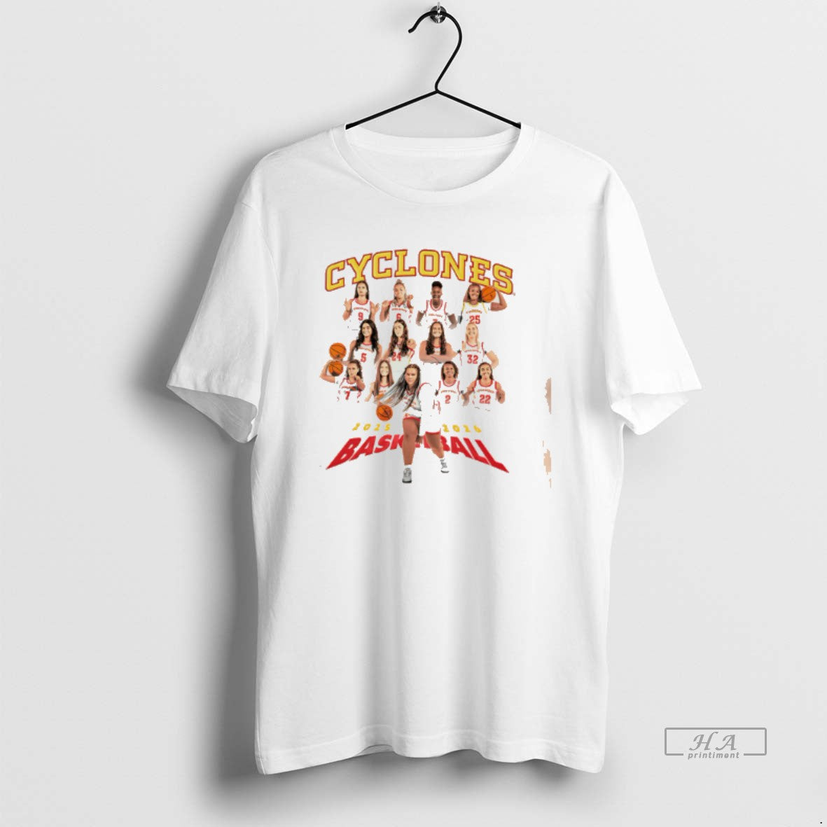 Official Iowa State Womens Basketball Team Collage Tee Hoodie, Sweatshirt | HypeCrazeTee.com
