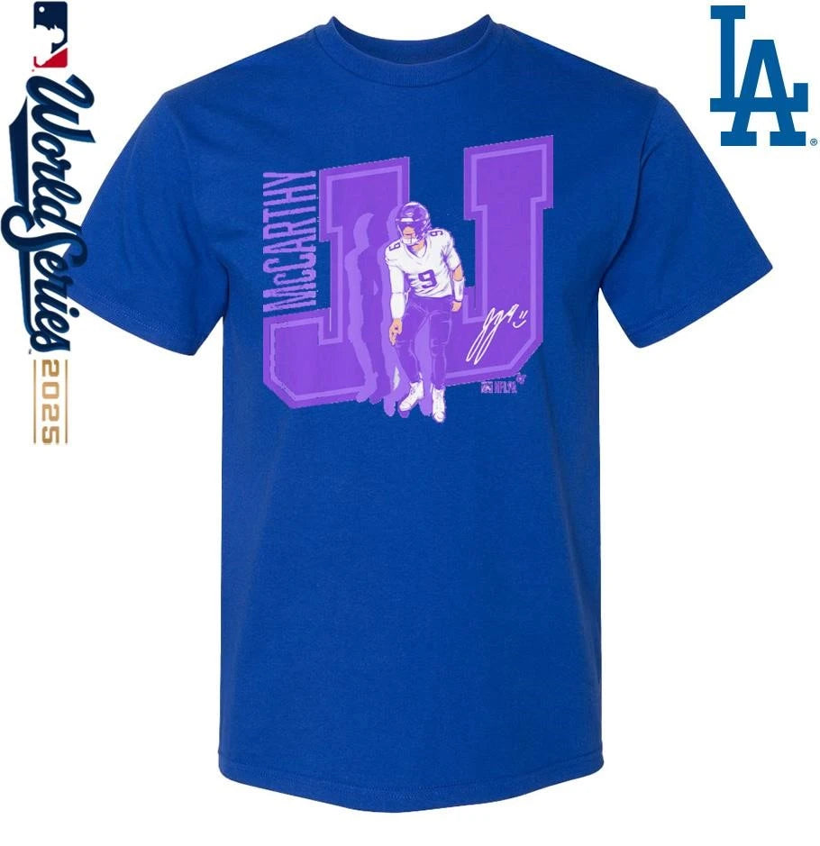 Official J.J. McCarthy Griddy T-Shirt
