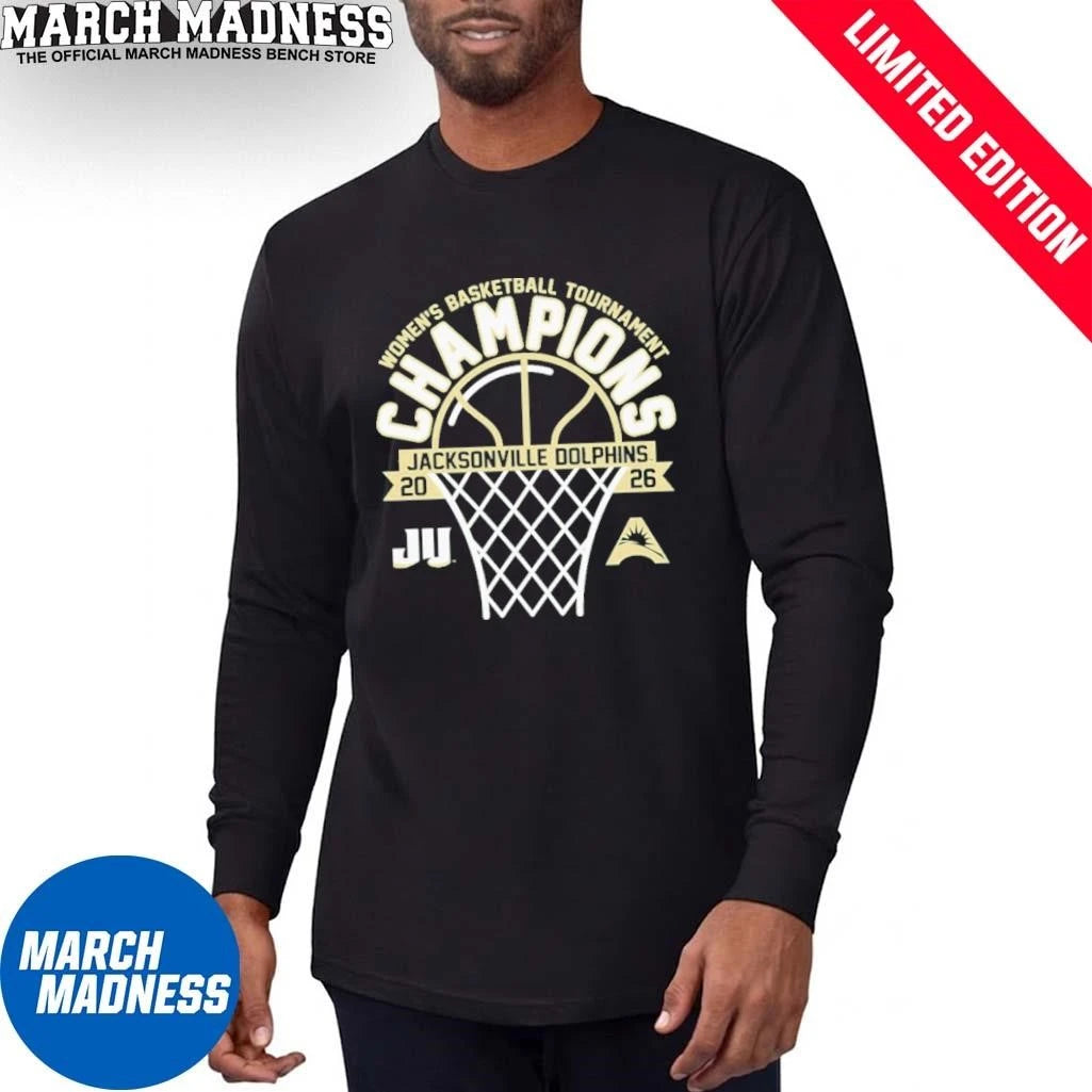 Official JU Dolphins Women’s Basketball ASUN Conference Tournament Champions T-Shirt