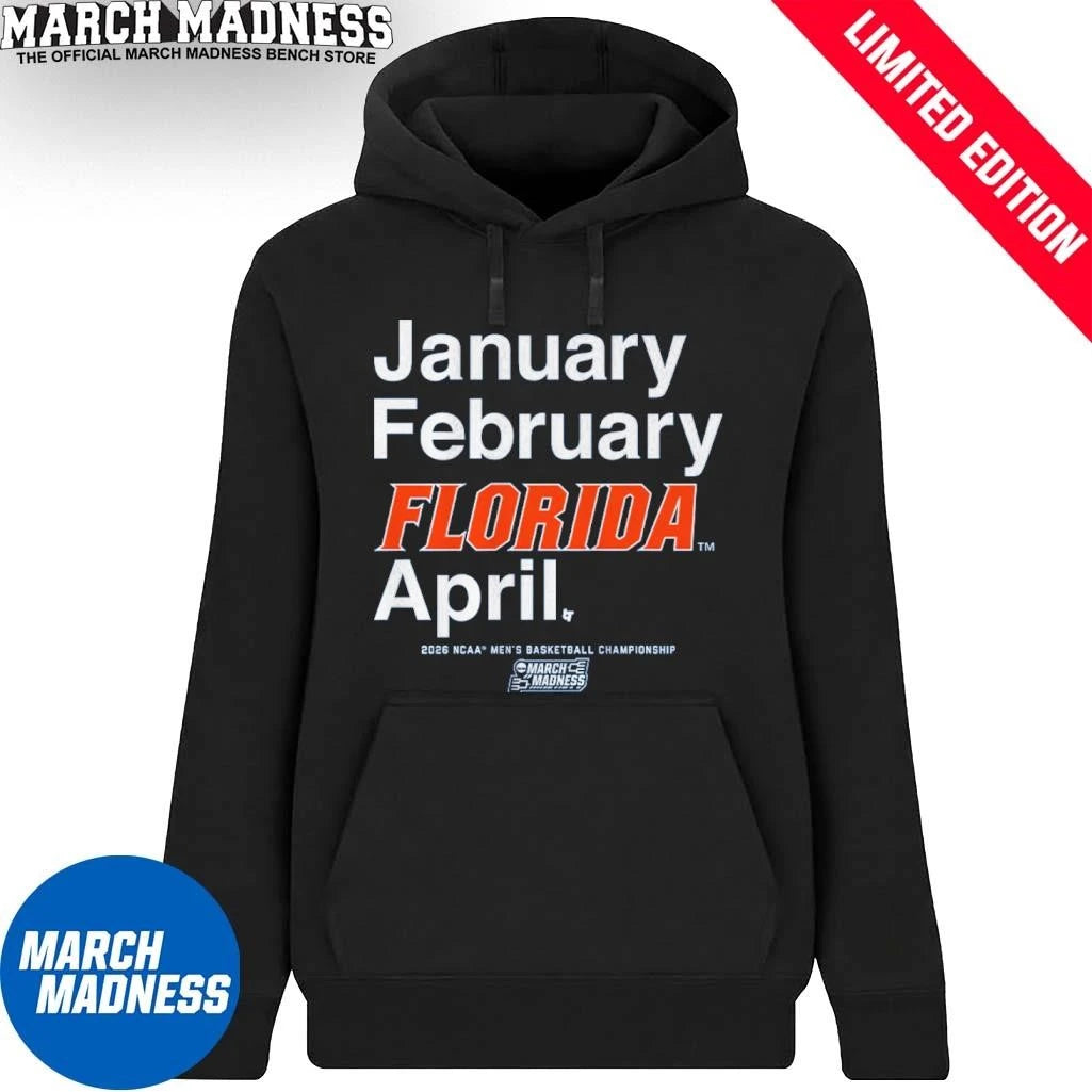 Official January February Florida Gators April 2026 NCAA Men’s March Madness Shirt