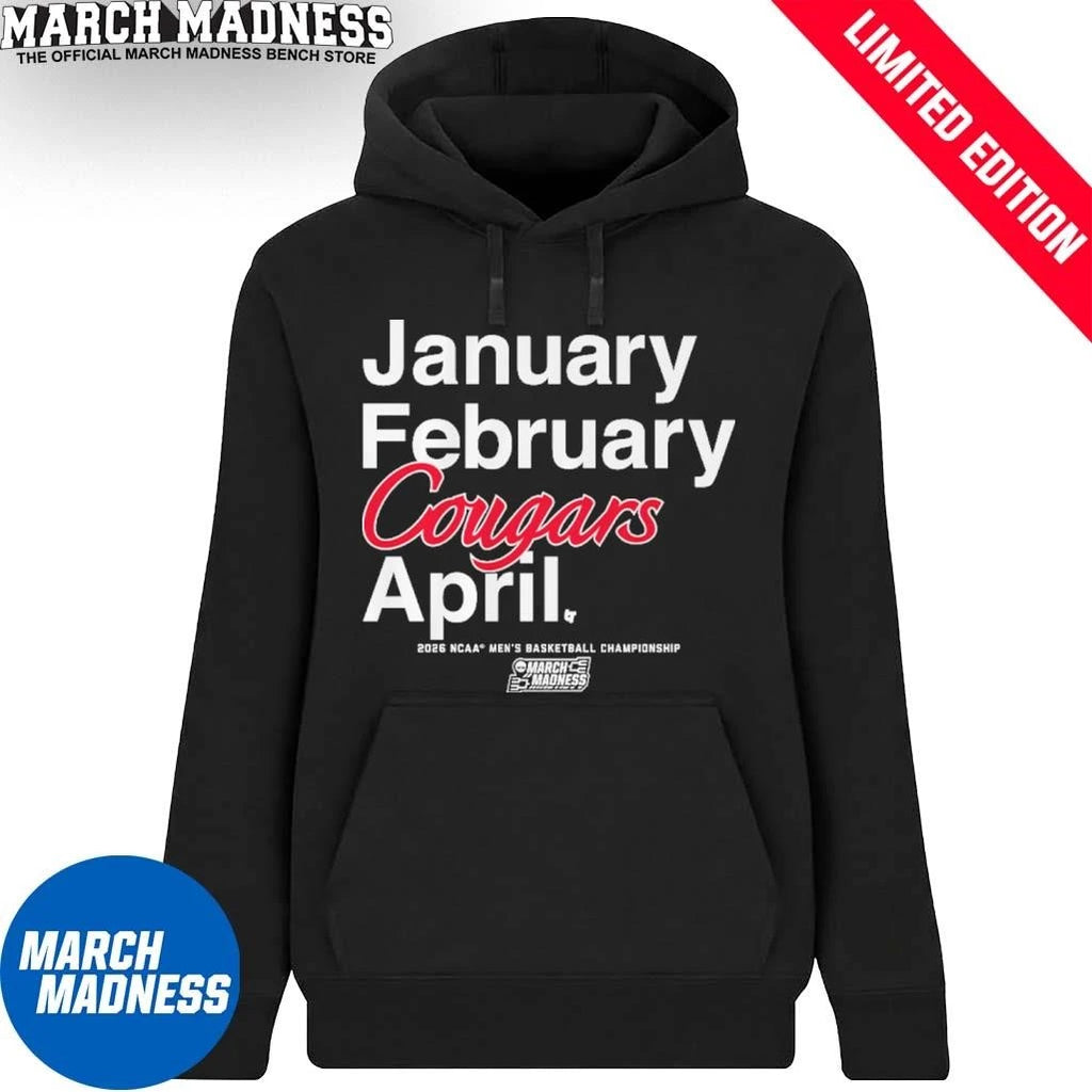 Official January February Houston Cougars April 2026 NCAA Men’s March Madness Shirt