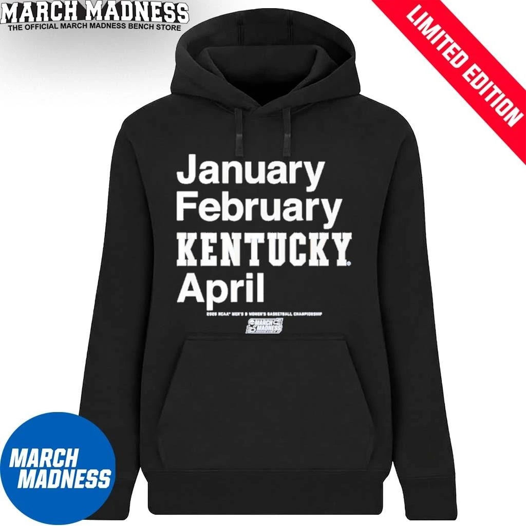 Official January February Kentucky Wildcats April 2026 NCAA Men’s And Women’s March Madness Shirt