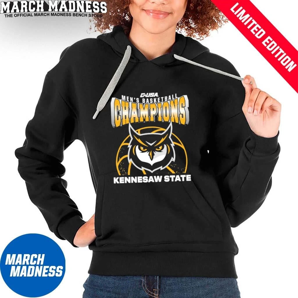 Official KSU Owls C-USA Men’s Basketball Champions T-Shirt