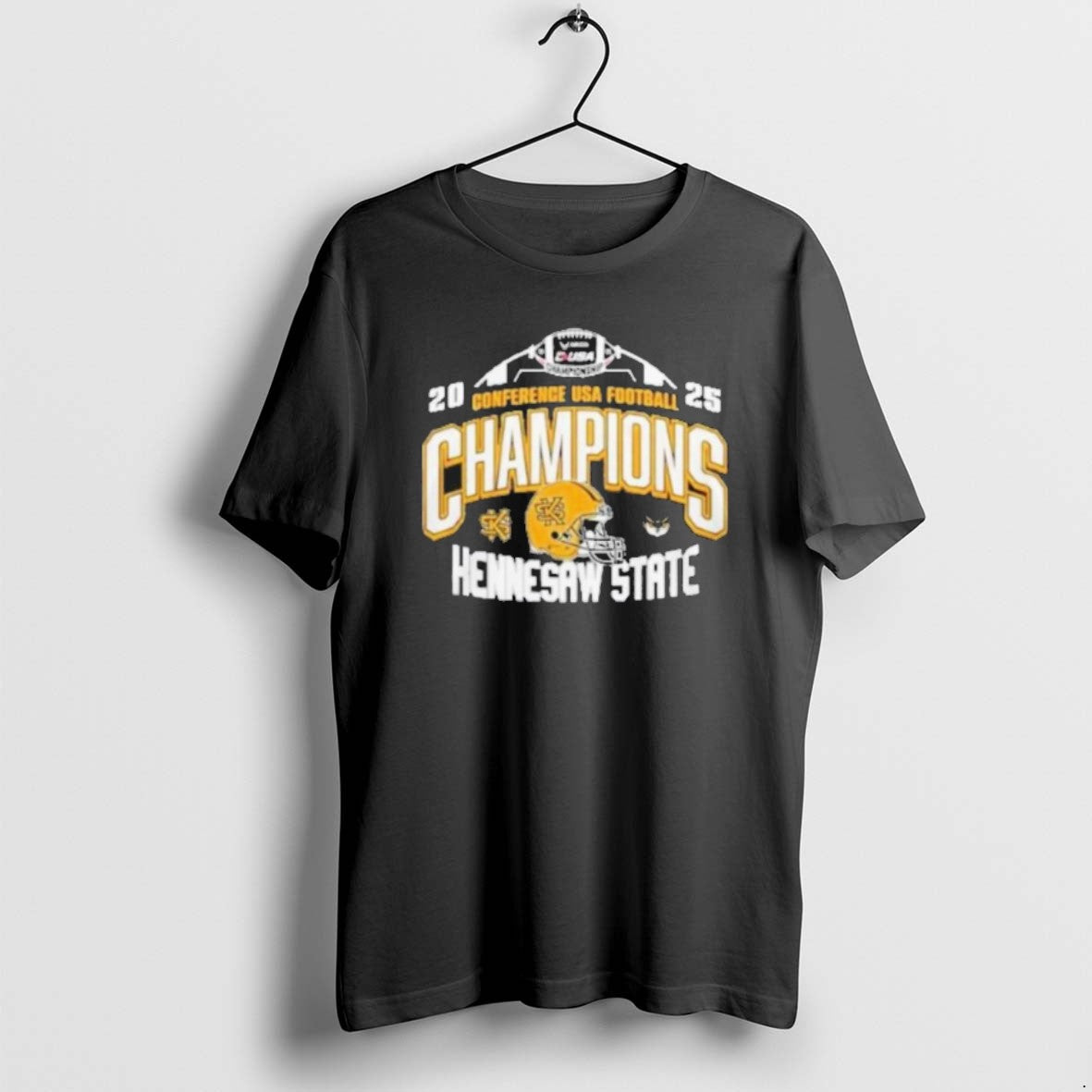 Official Kennesaw State Owls 2025 Conference Usa Football Champions Helmet T-Shirts, Hoodie, Sweatshirt | HypeCrazeTee.com