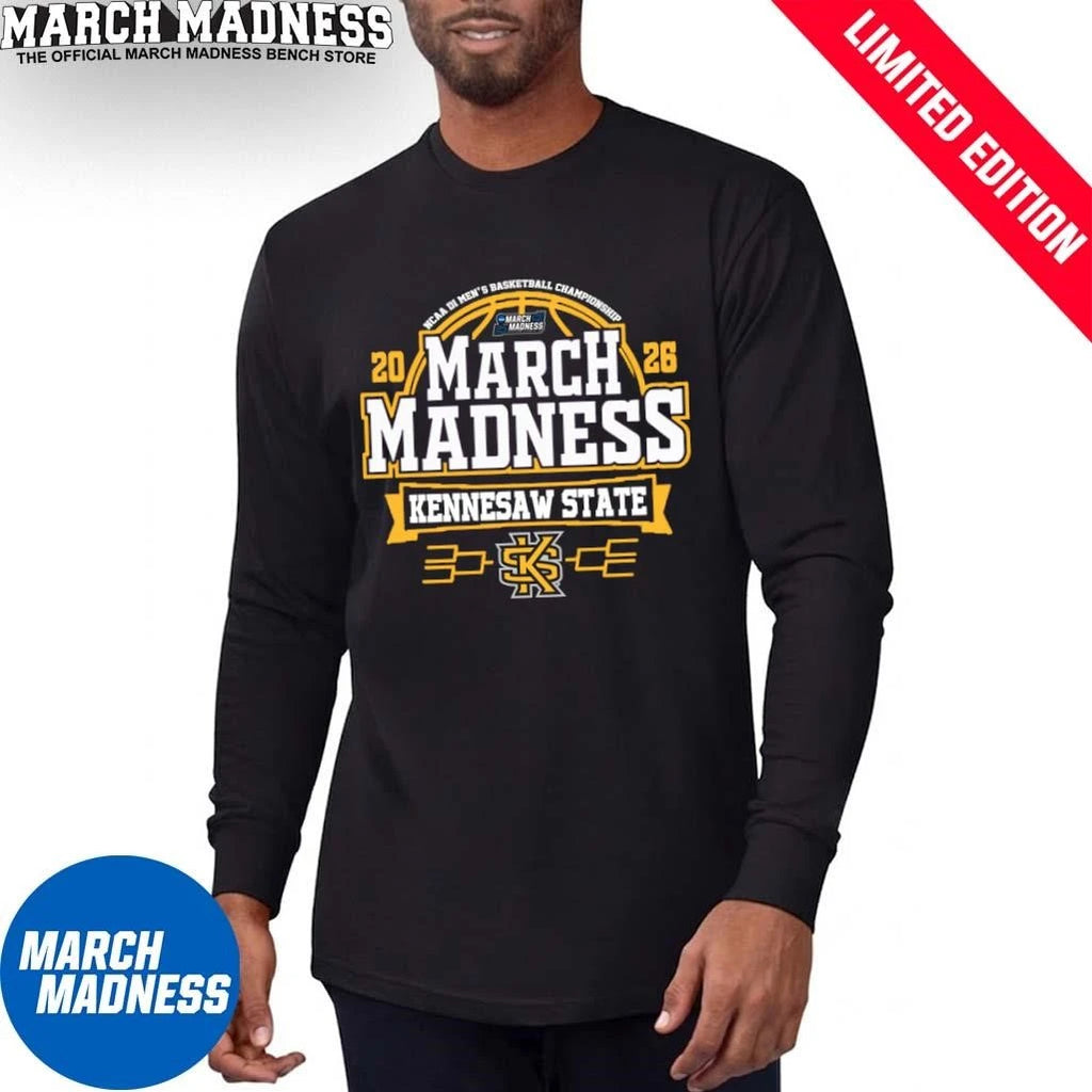 Official Kennesaw State Owls 2026 NCAA Men’s Basketball March Madness Bound Shirt