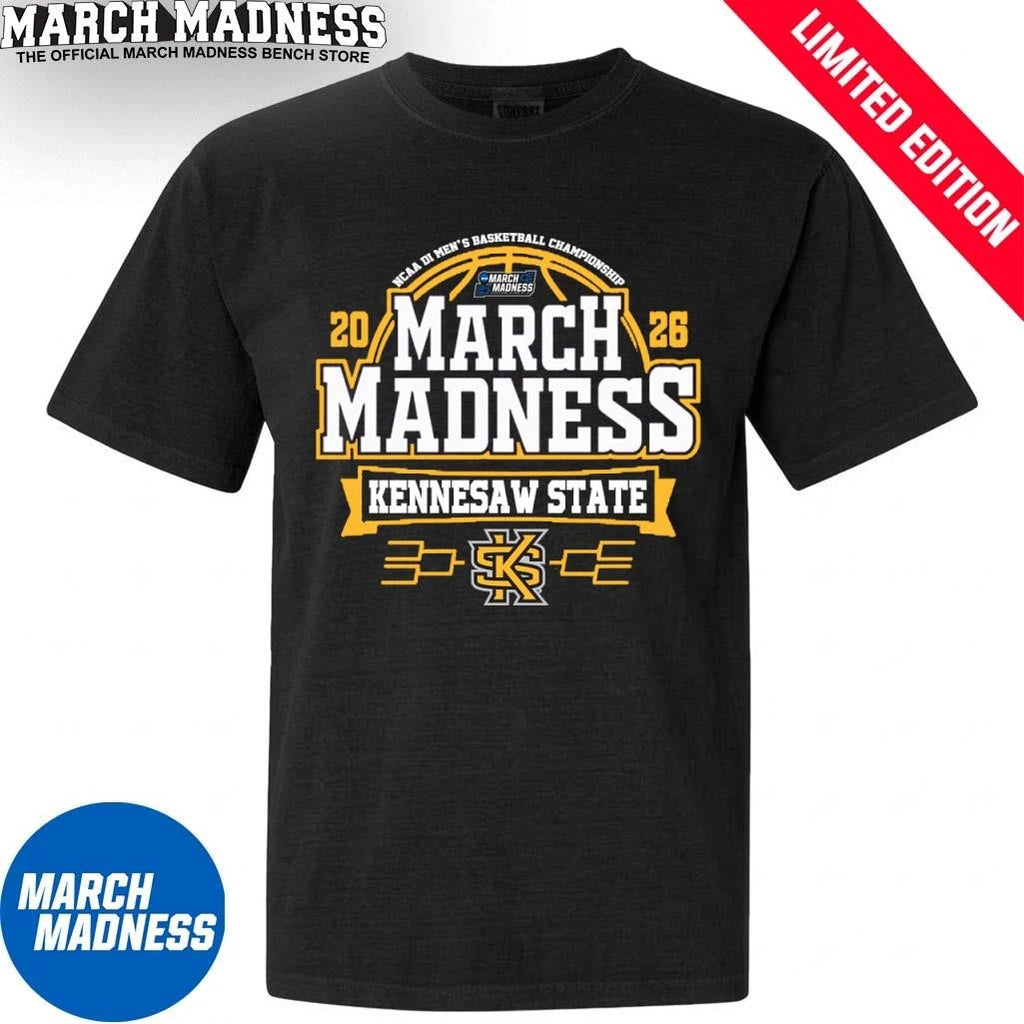 Official Kennesaw State Owls 2026 NCAA Men’s Basketball March Madness Bound Shirt