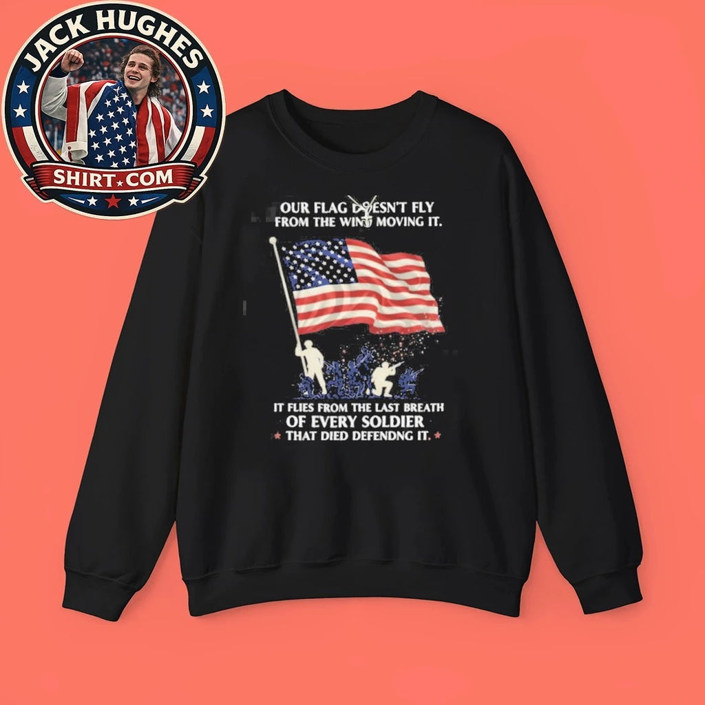 Official Last Breath Of Every Soldier American Flag Patriotic Memorial Shirt