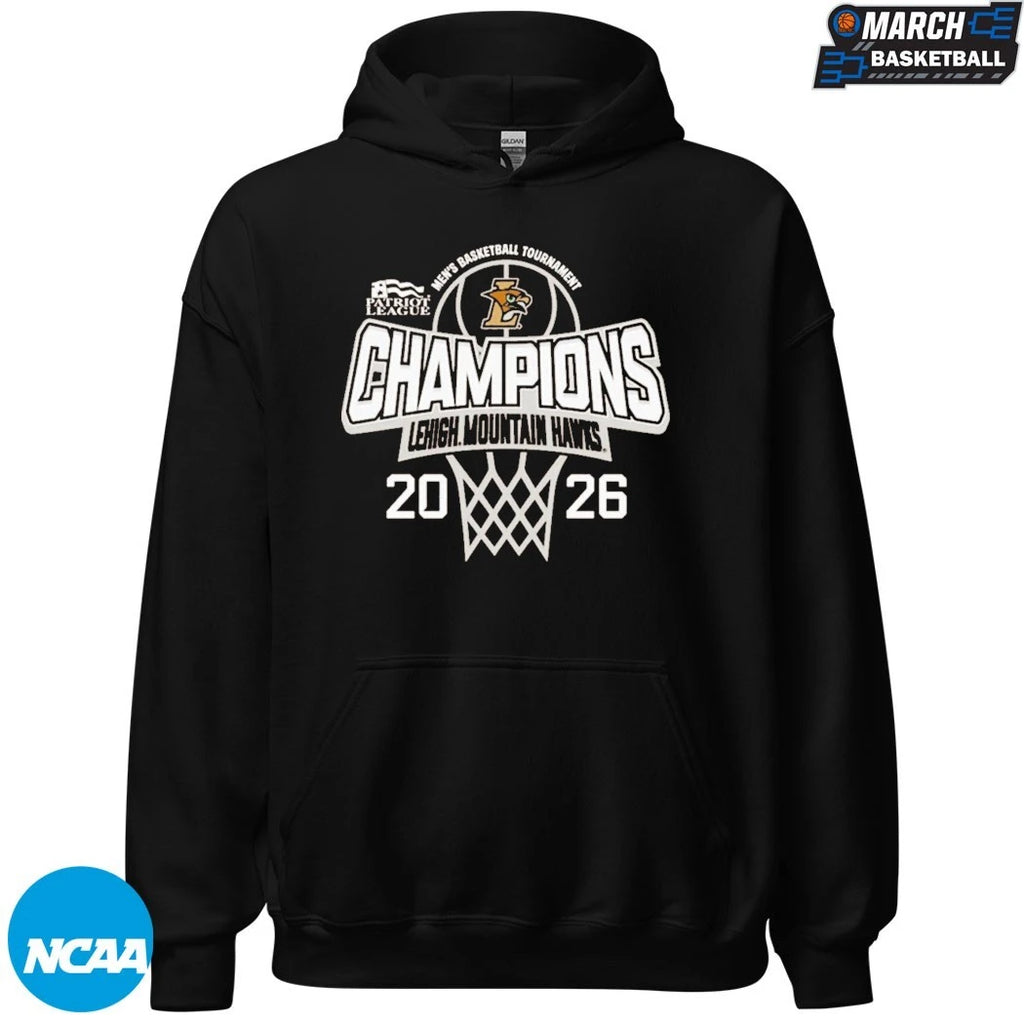 Official Lehigh Mountain Hawks University 2026 Patriot League Men’s Basketball Tournament Champions Shirts
