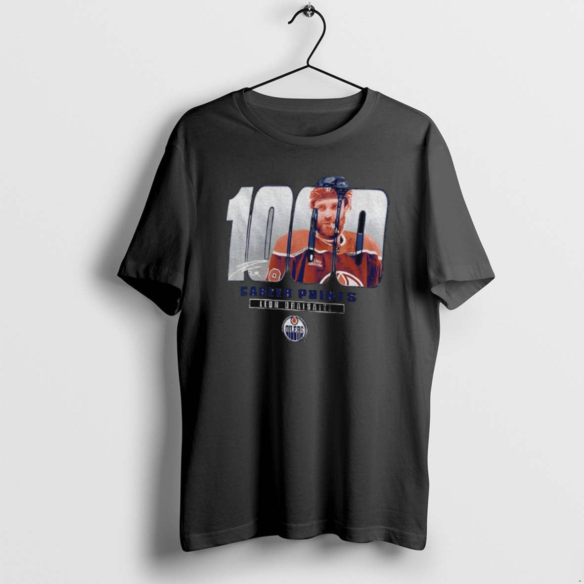 Official Leon Draisaitl Edmonton Oilers Nhl Hockey 1000 Career Points Signature Vintage T-Shirts, Hoodie, Sweatshirt