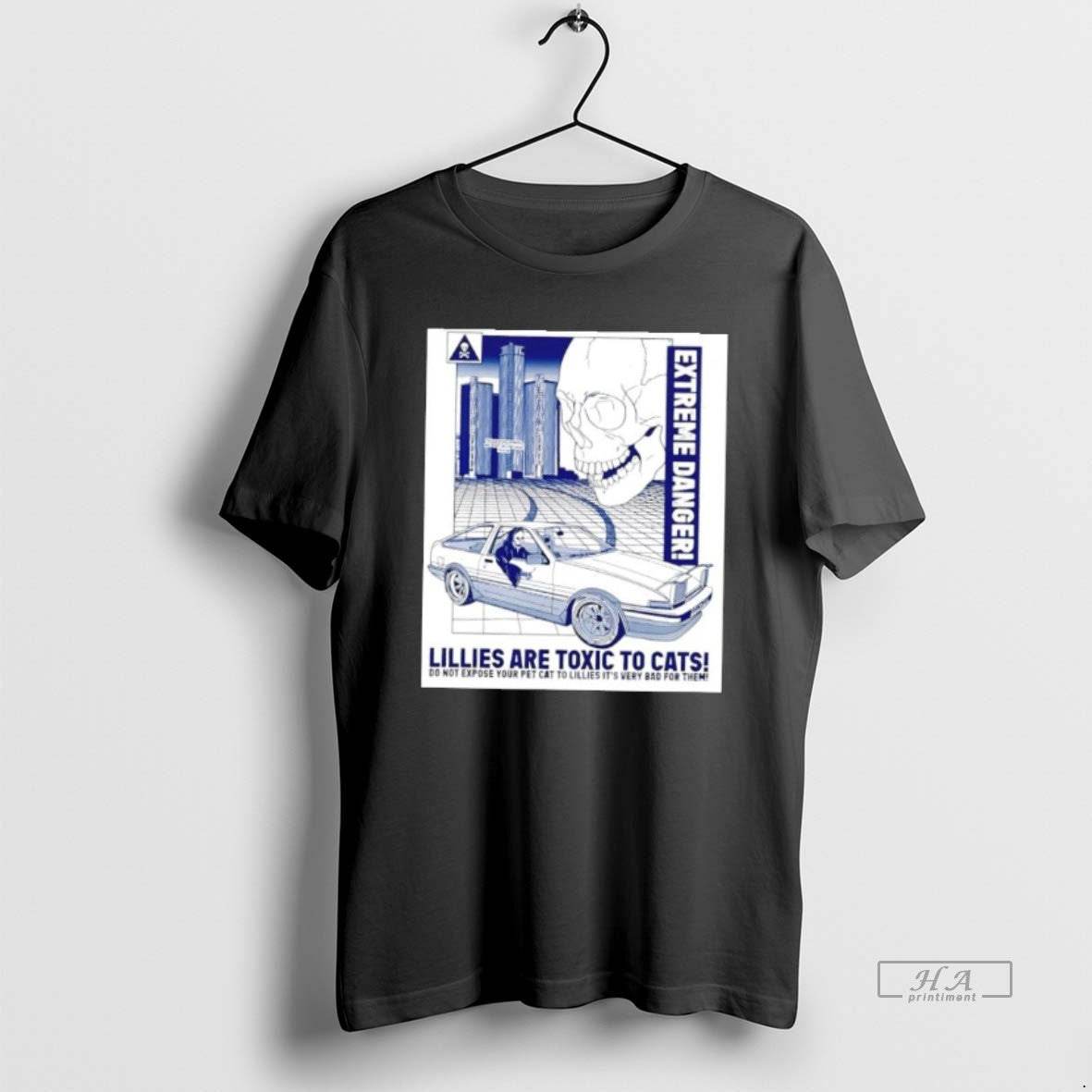 Official Lillies Are Toxic To Cats Extreme Danger Skull T-Shirts, Hoodie, Sweatshirt | HypeCrazeTee.com