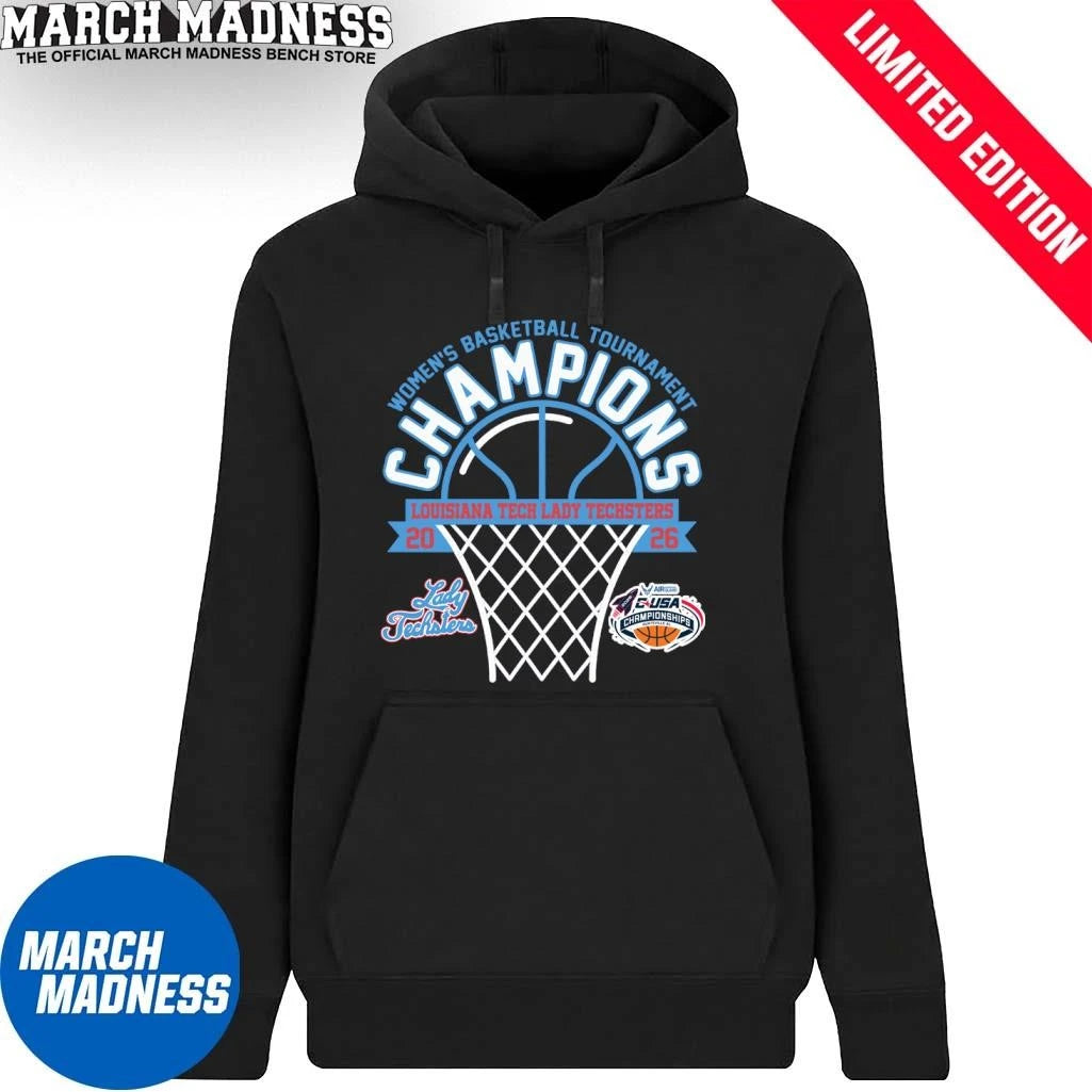 Official Louisiana Tech Lady Techsters 2026 C-USA Women’s Basketball Tournament Champions Shirt