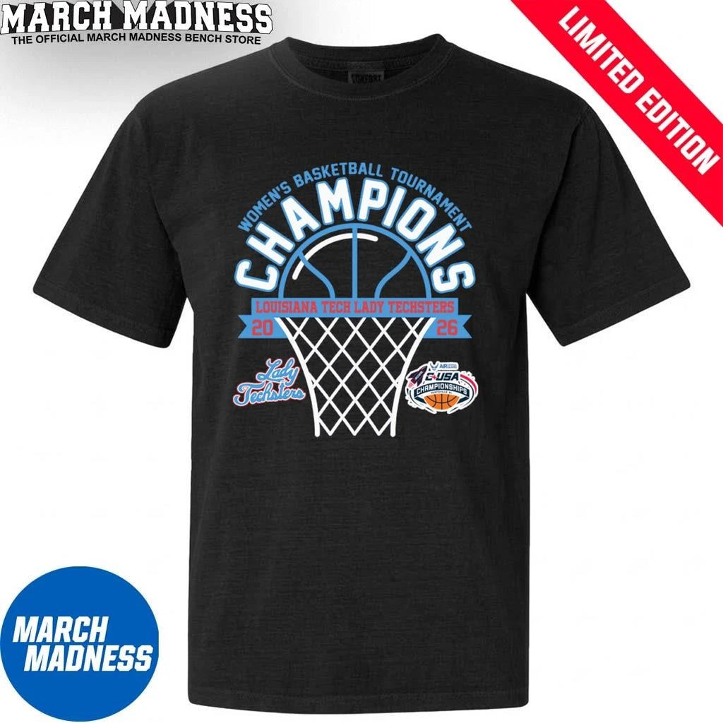 Official Louisiana Tech Lady Techsters 2026 C-USA Women’s Basketball Tournament Champions Shirt
