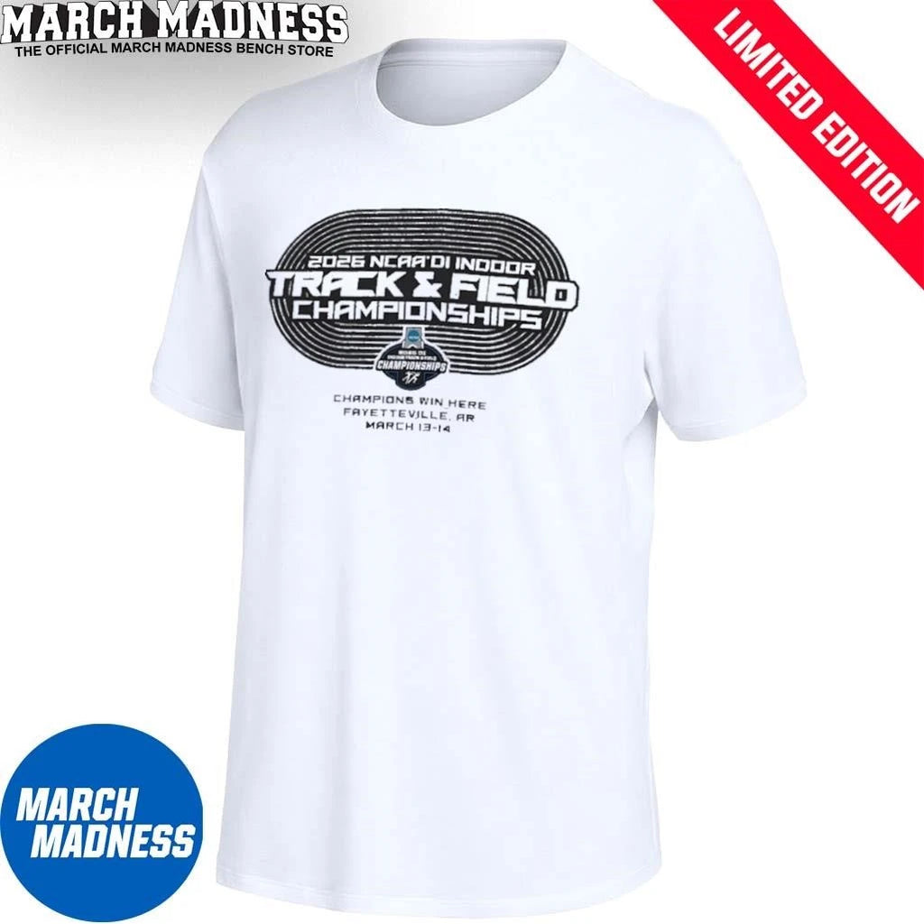 Official March 13-14 Division I Indoor Track &amp; Field Final T-Shirt