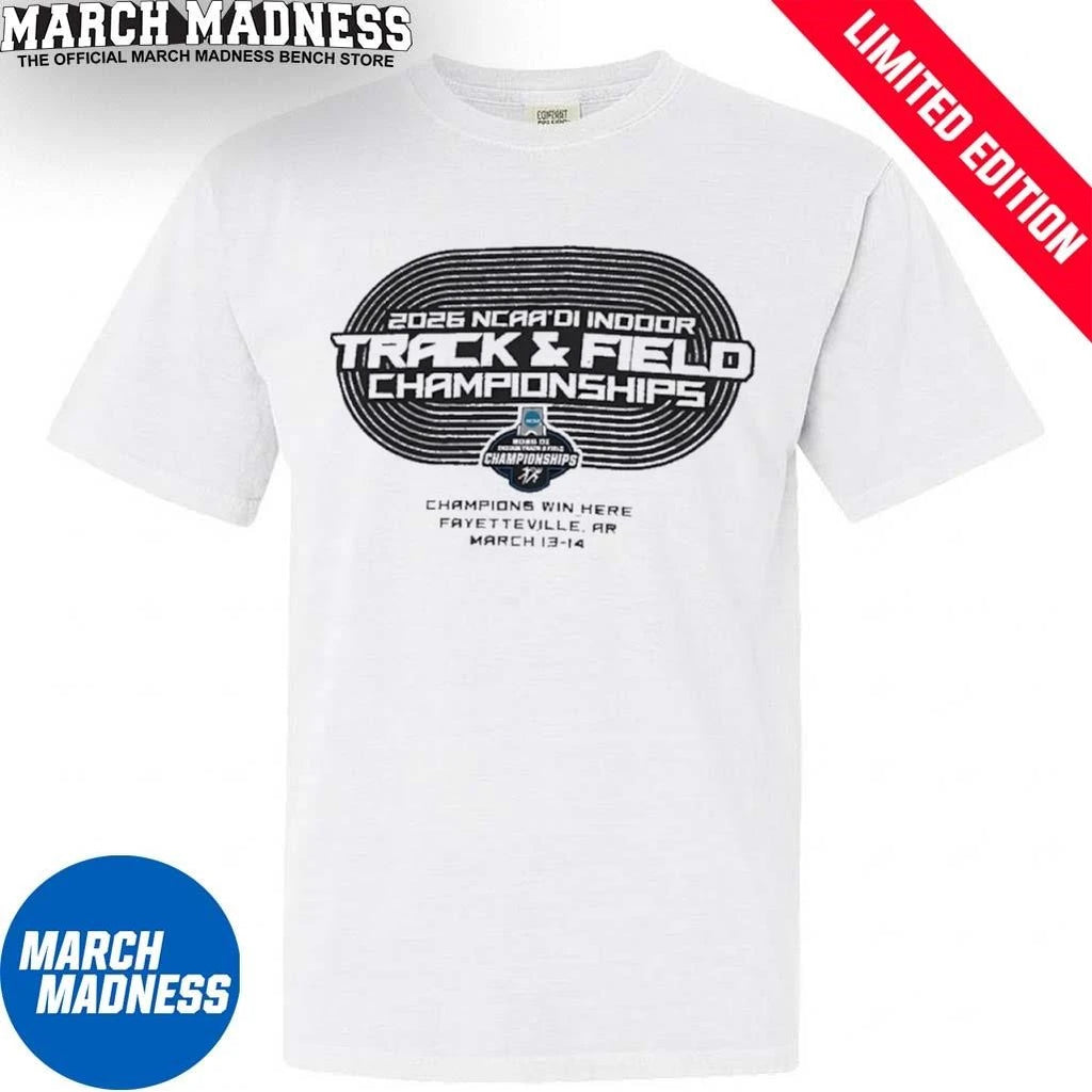 Official March 13-14 Division I Indoor Track &amp; Field Final T-Shirt
