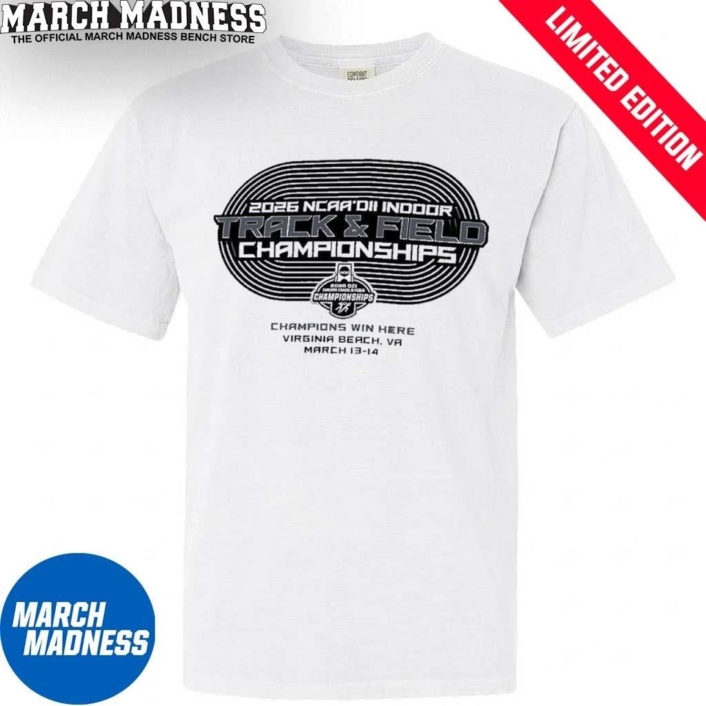 Official March 13-14 Division II Indoor Track &amp; Field Final Shirt