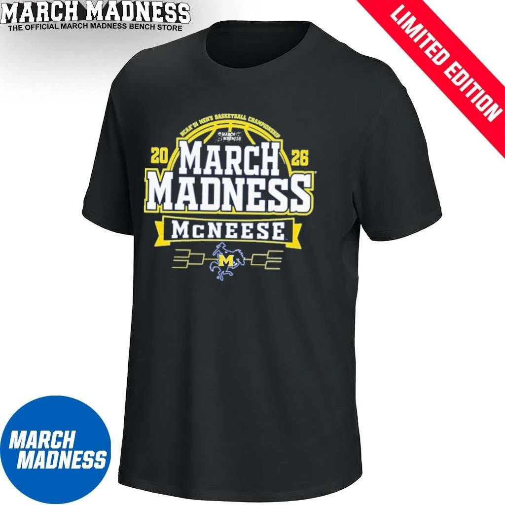 Official McNeese State Cowboys March Madness NCAA Men’s Basketball 2026 T-Shirt