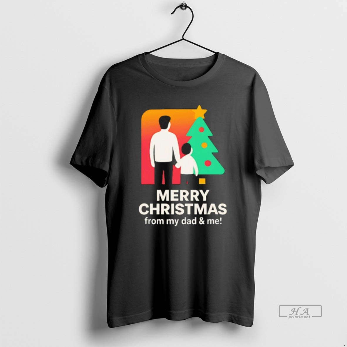 Official Merry Christmas From Dad And Me T-Shirts, Hoodie, Sweatshirt | HypeCrazeTee.com